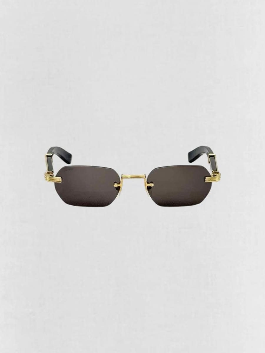 CARTIER Premiere de Cartier Black & Gold Sunglasses