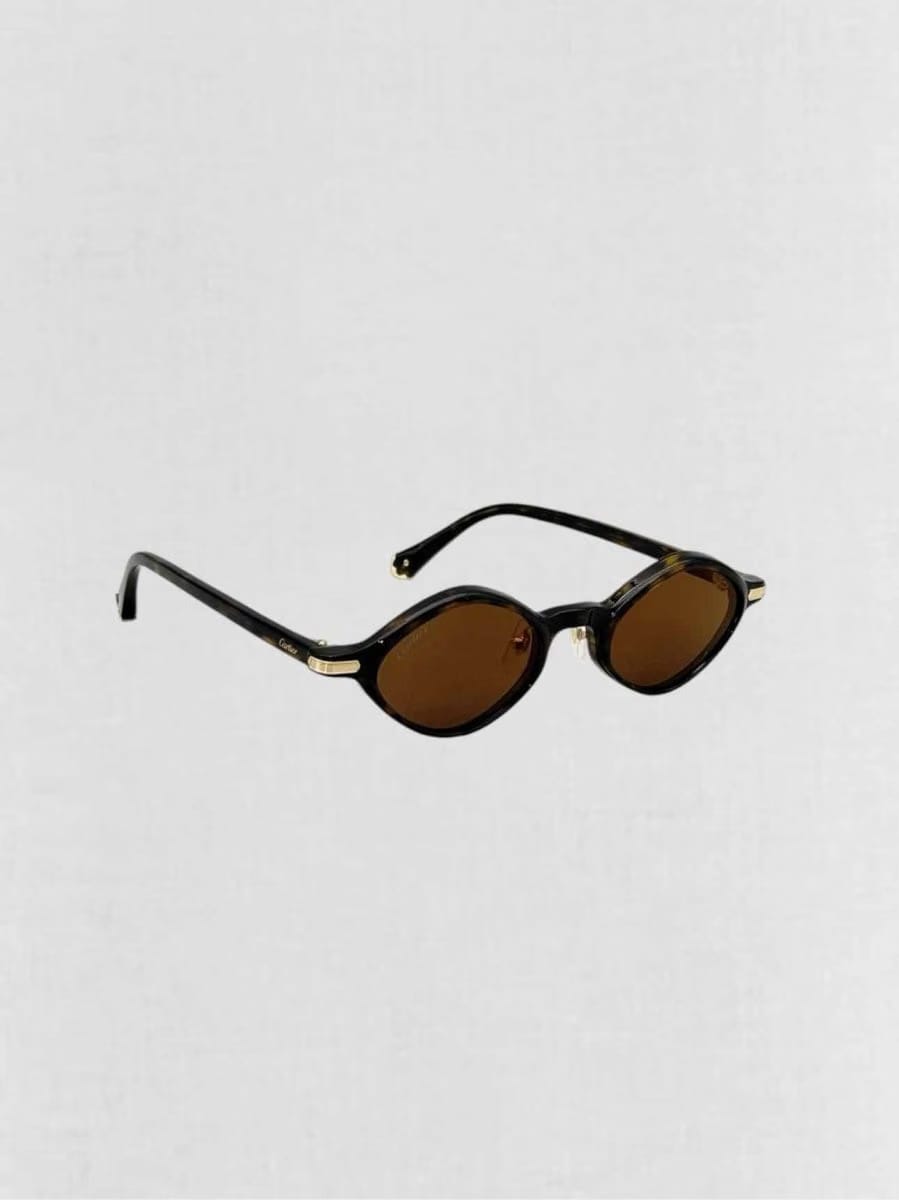 CARTIER Premiere Brown Tortoiseshell Sunglasses