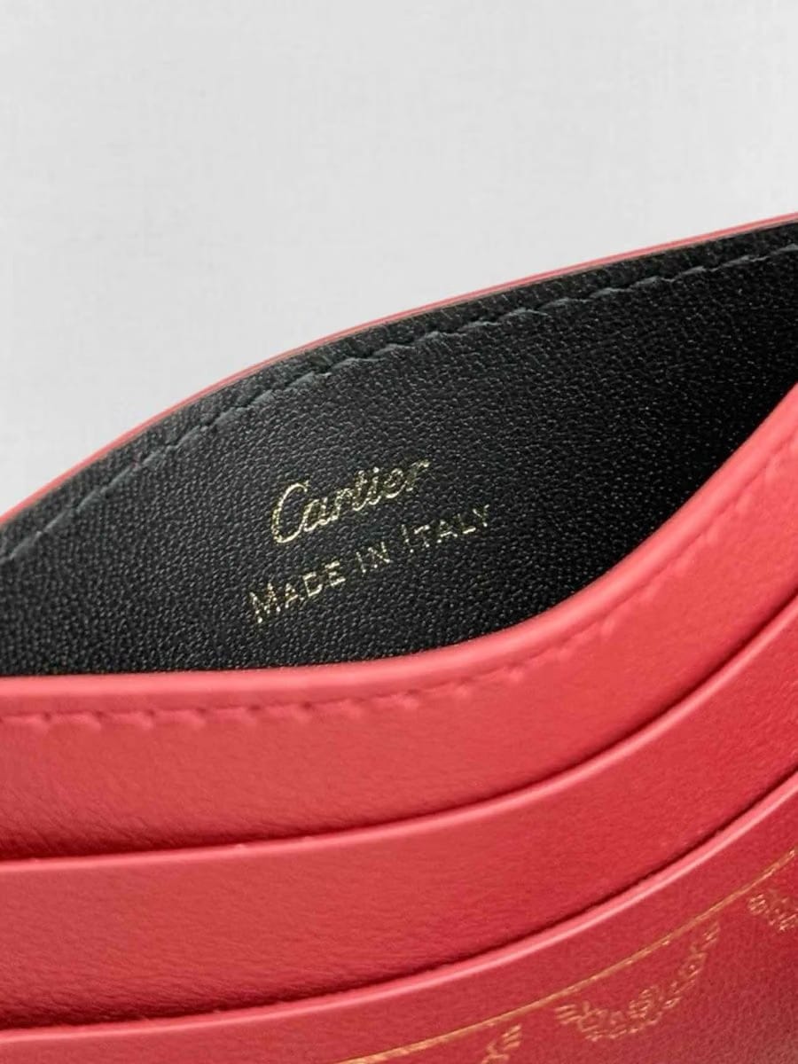 CARTIER Red Card Holder