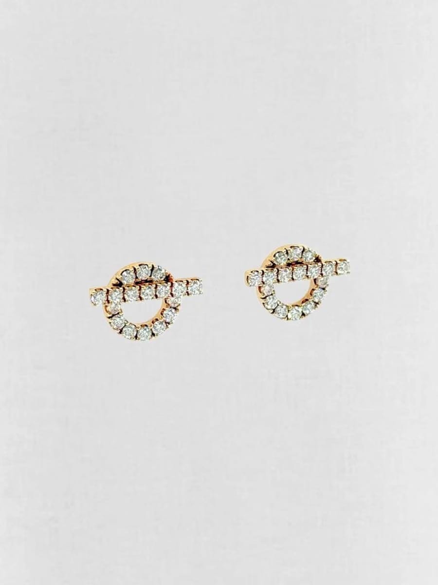 HERMES diamond Earrings