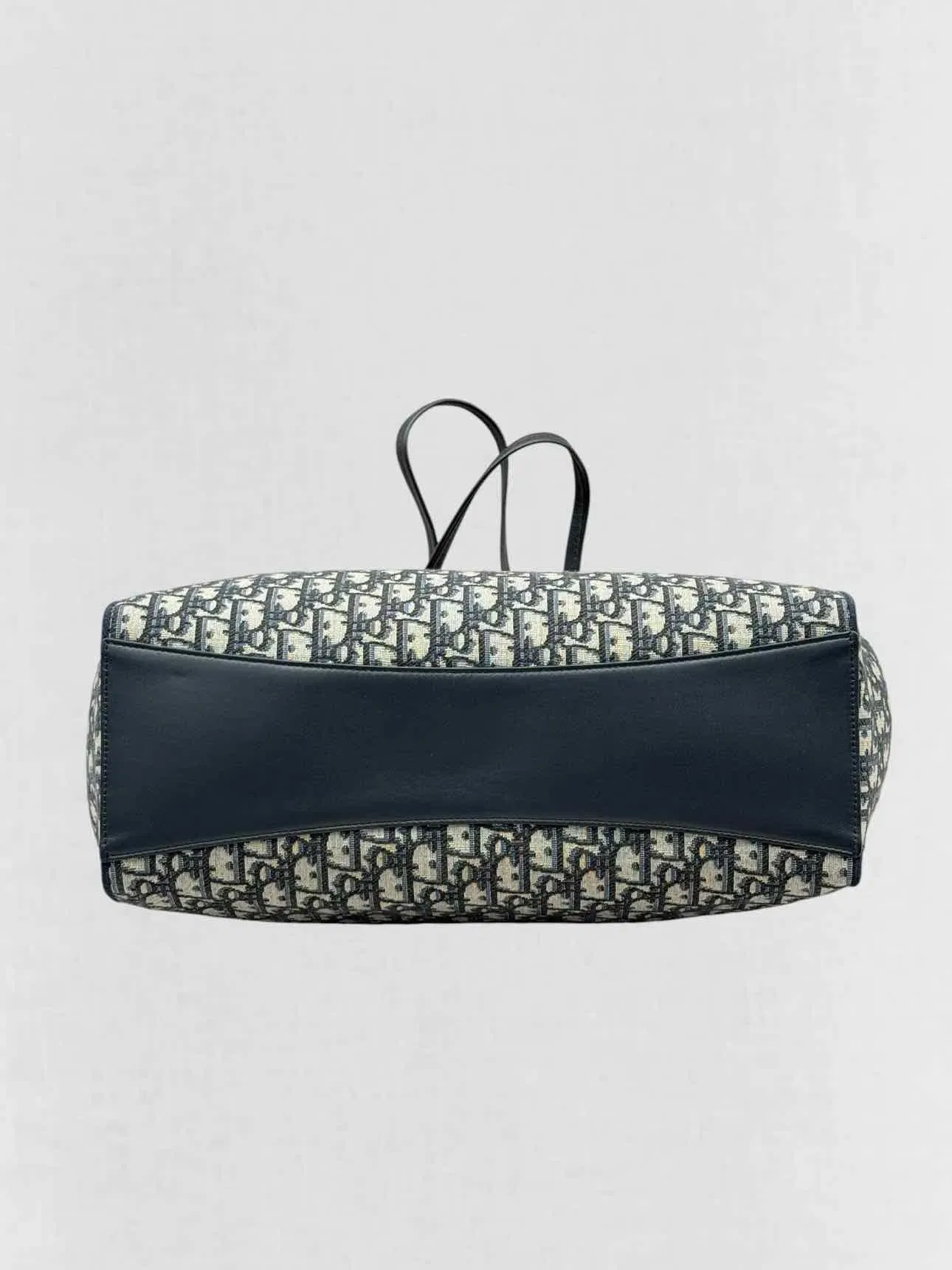 DIOR Promenade Blue & Beige Oblique Jacquard Tote Bag
