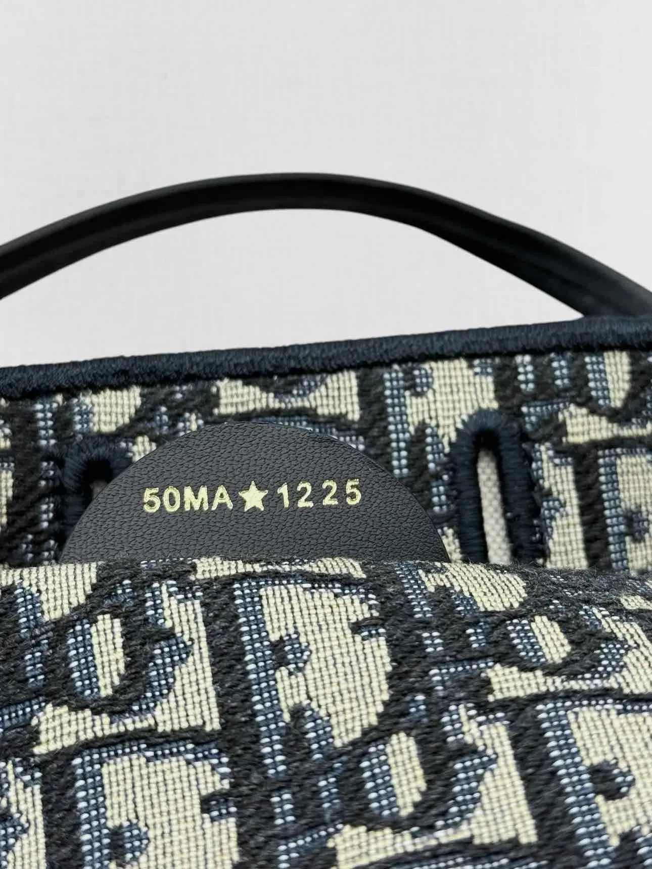 DIOR Promenade Blue & Beige Oblique Jacquard Tote Bag