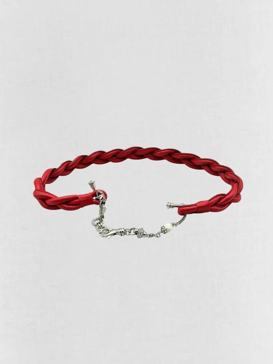 GIANFRANCO FERRE Red Chain Link Belt