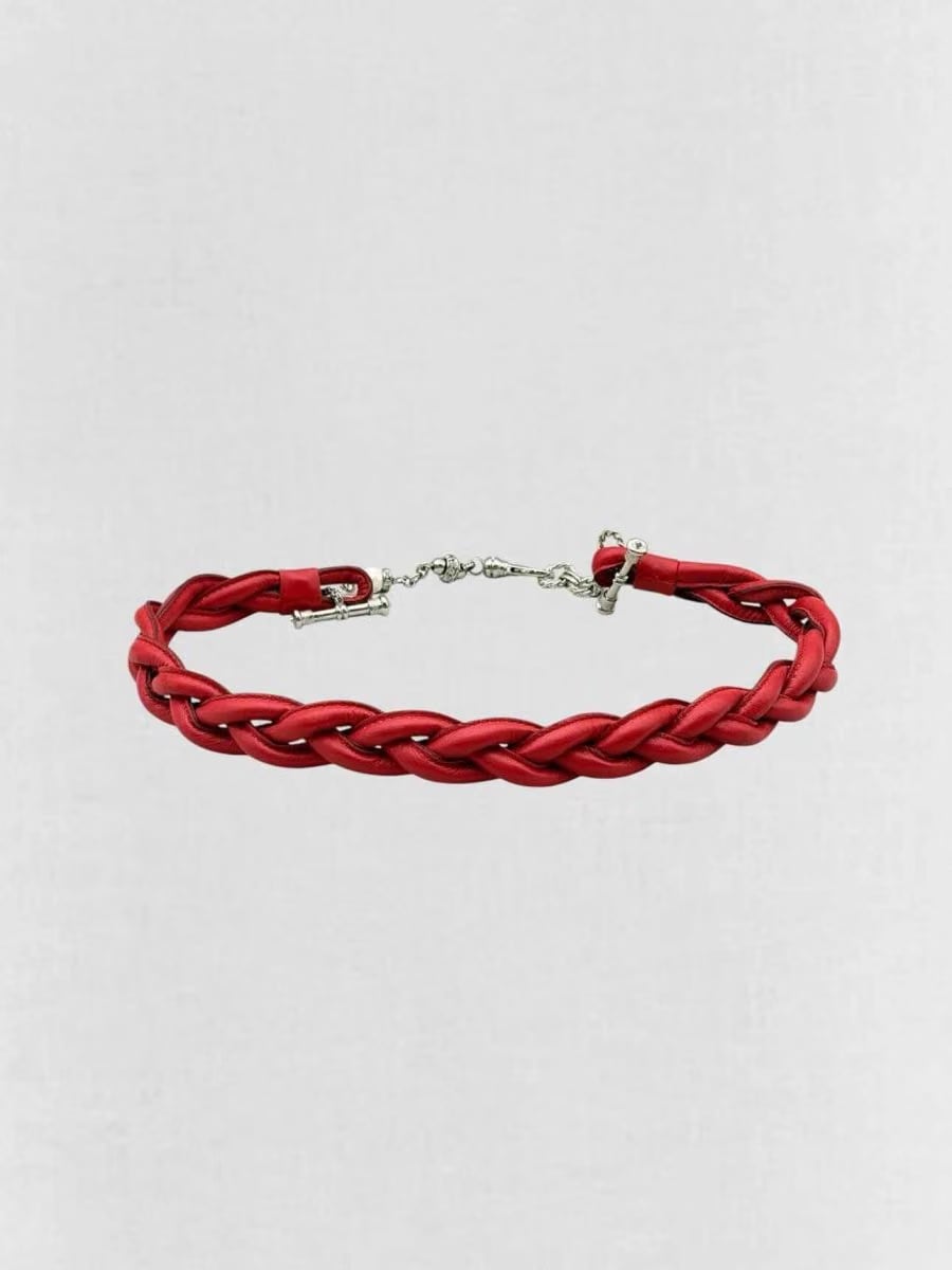 GIANFRANCO FERRE Red Chain Link Belt