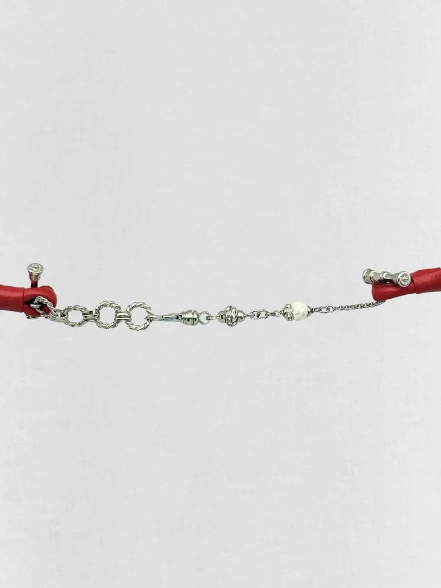GIANFRANCO FERRE Red Chain Link Belt