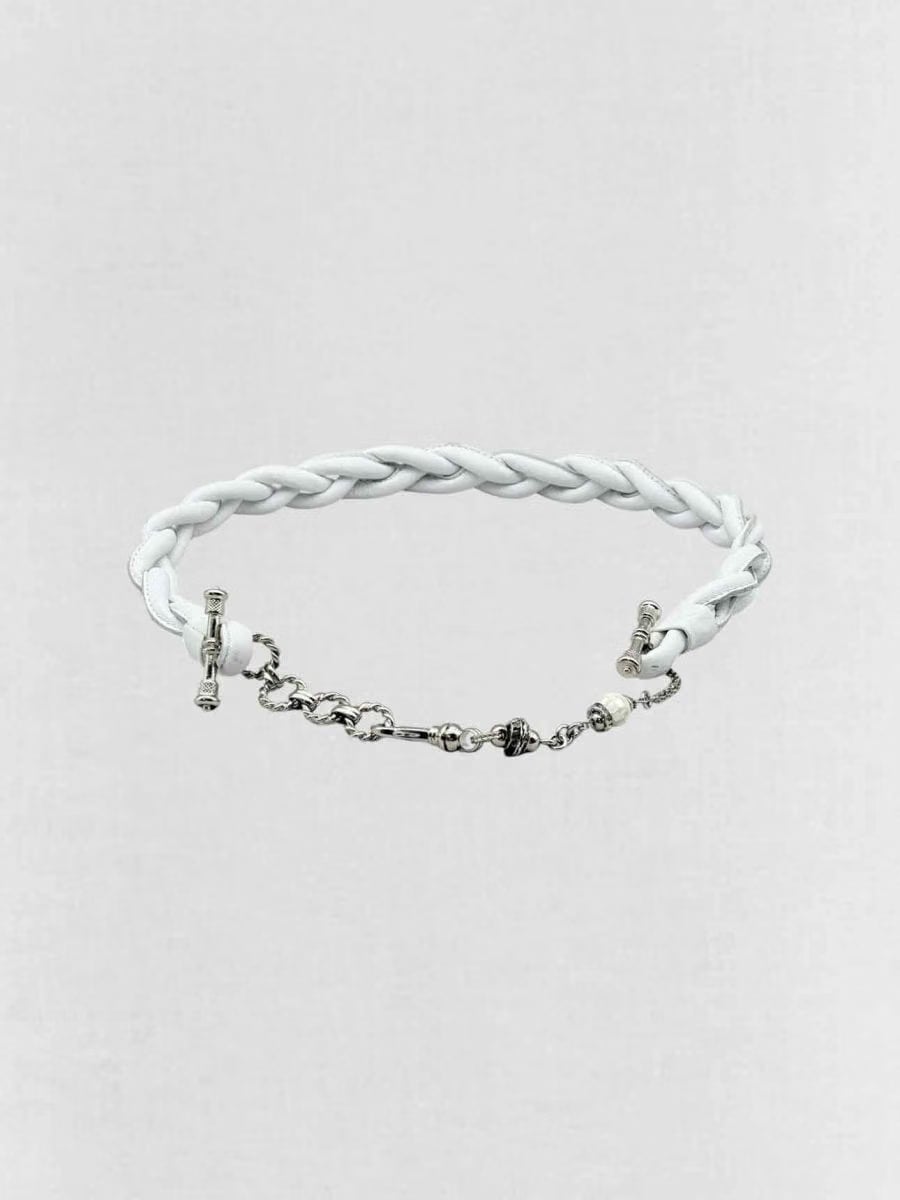 GIANFRANCO FERRE White Chain Link Belt