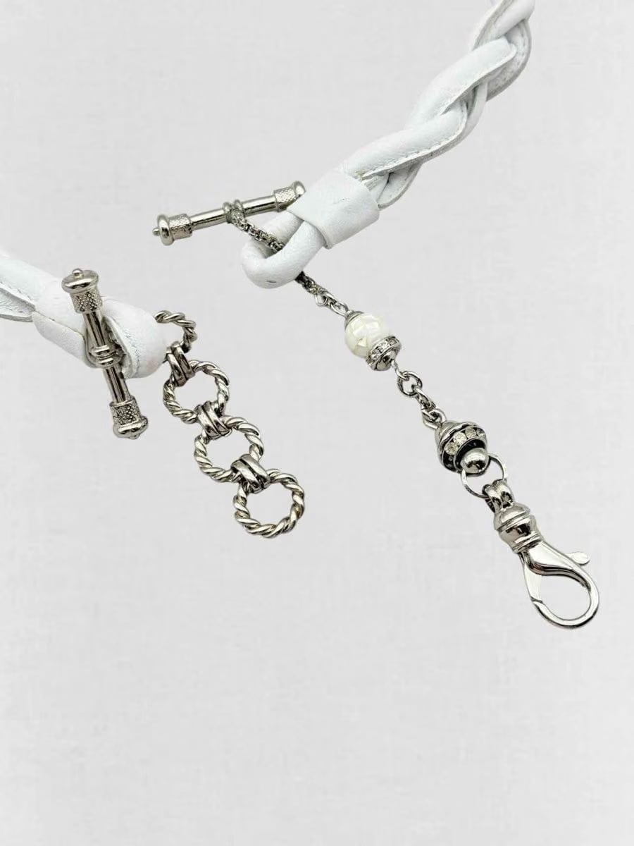 GIANFRANCO FERRE White Chain Link Belt