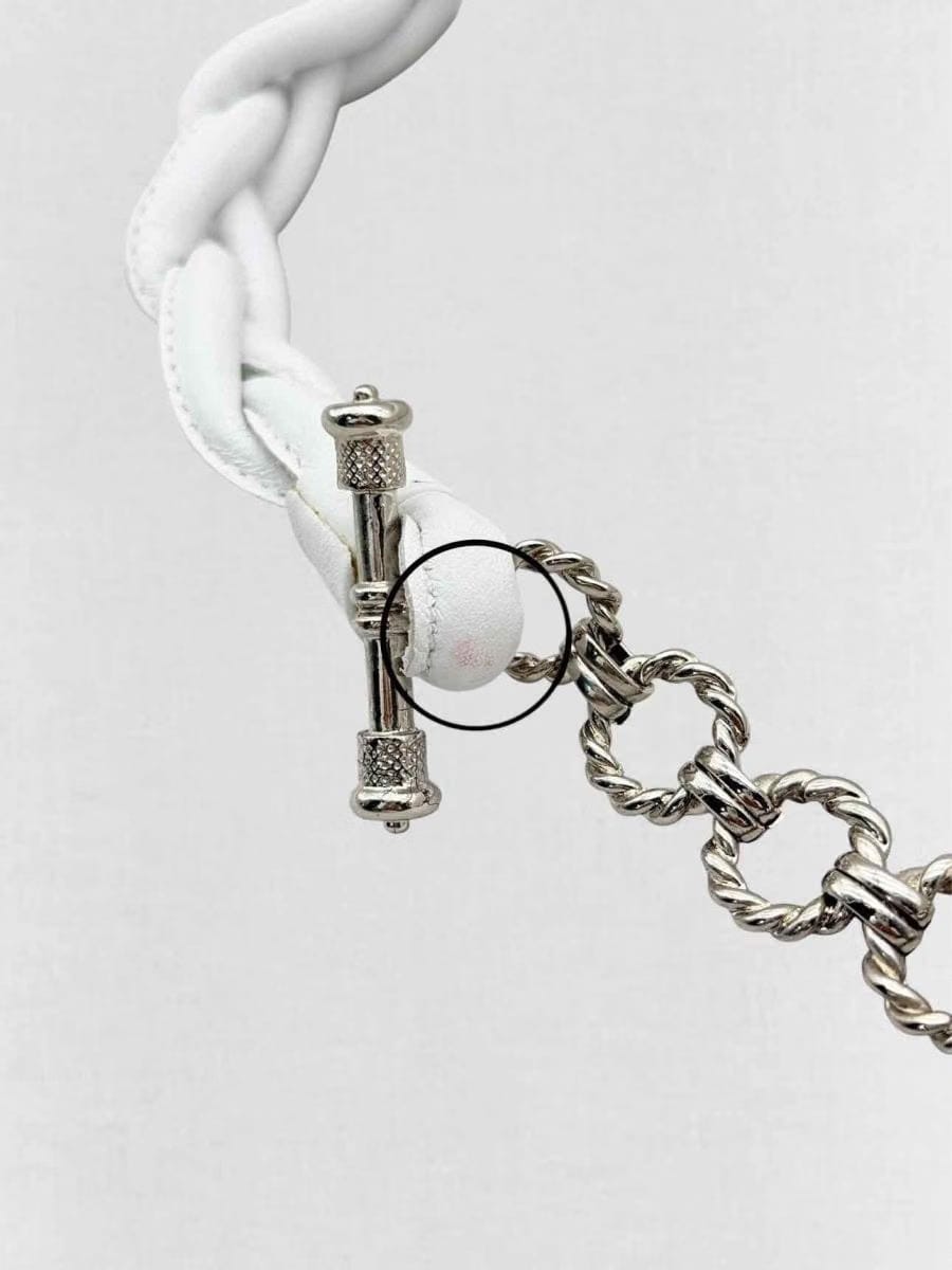 GIANFRANCO FERRE White Chain Link Belt