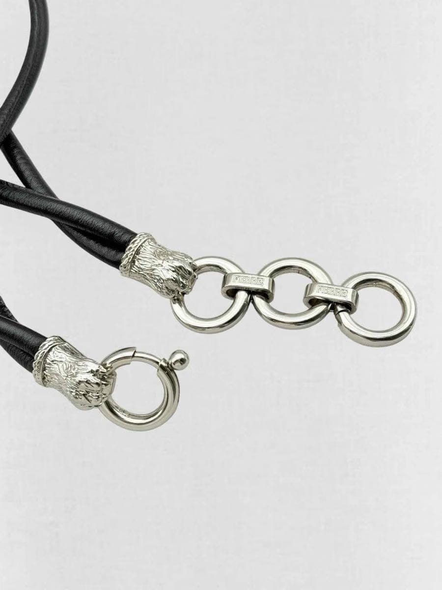 GIANFRANCO FERRE Black Chain Link Belt