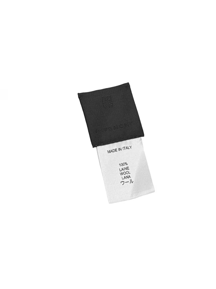 GIVENCHY White & Black Jacquard Scarf