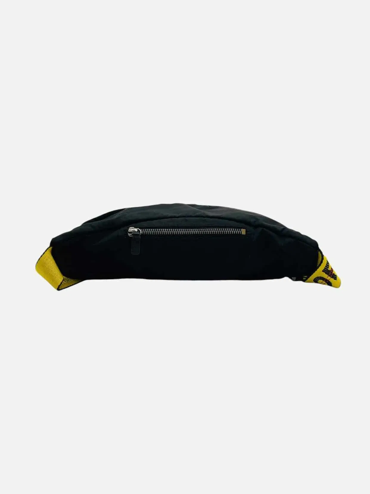 OFF-WHITE Nylon Black & Yellow Belt Bag