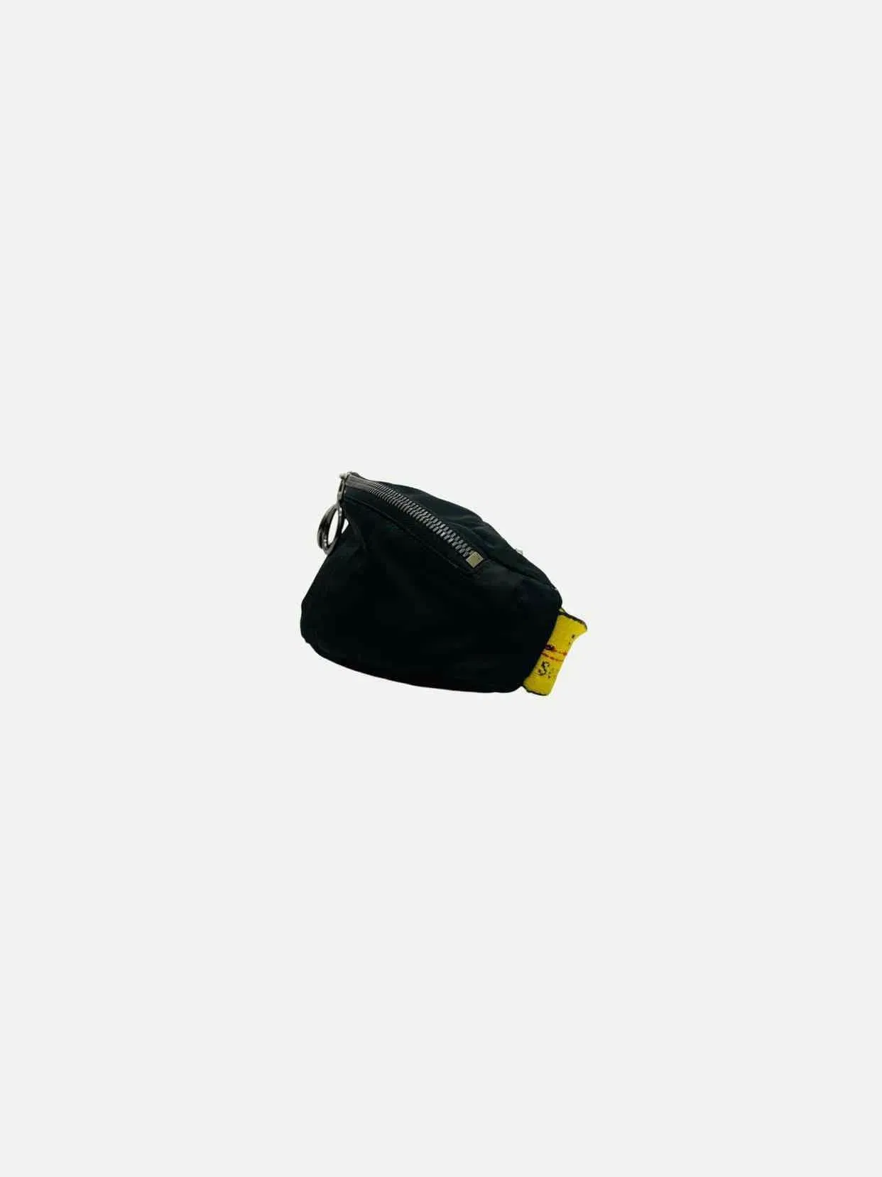OFF-WHITE Nylon Black & Yellow Belt Bag