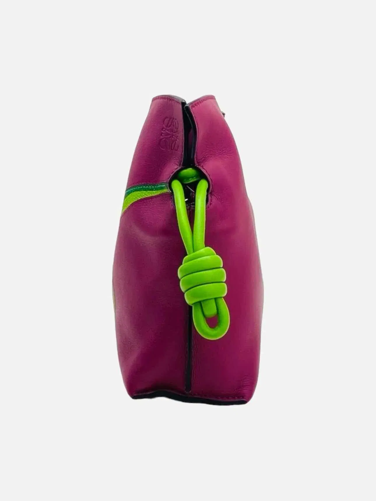LOEWE Flamenco Purple & Green Frog Shoulder Bag