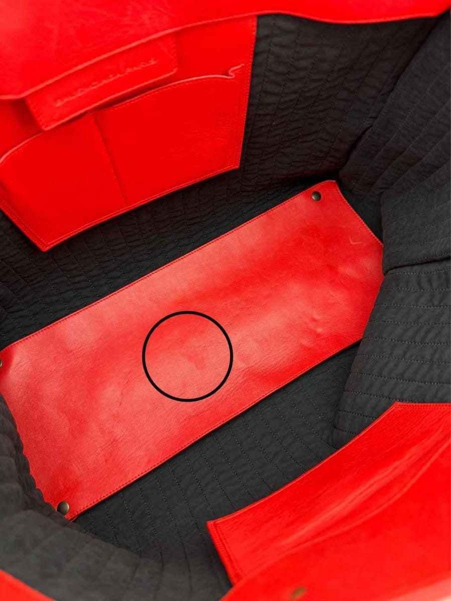 BALENCIAGA Papier A4 Red Tote Bag