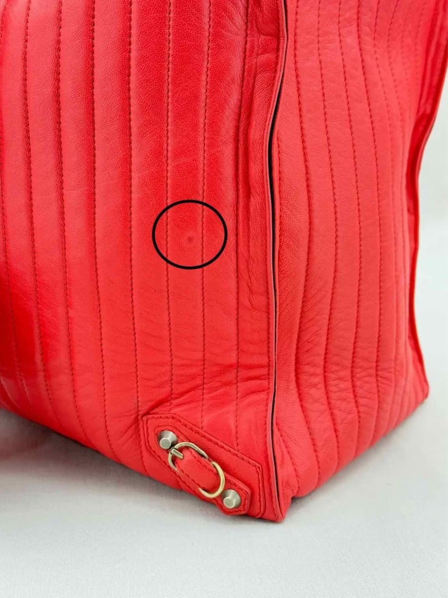 BALENCIAGA Papier A4 Red Tote Bag
