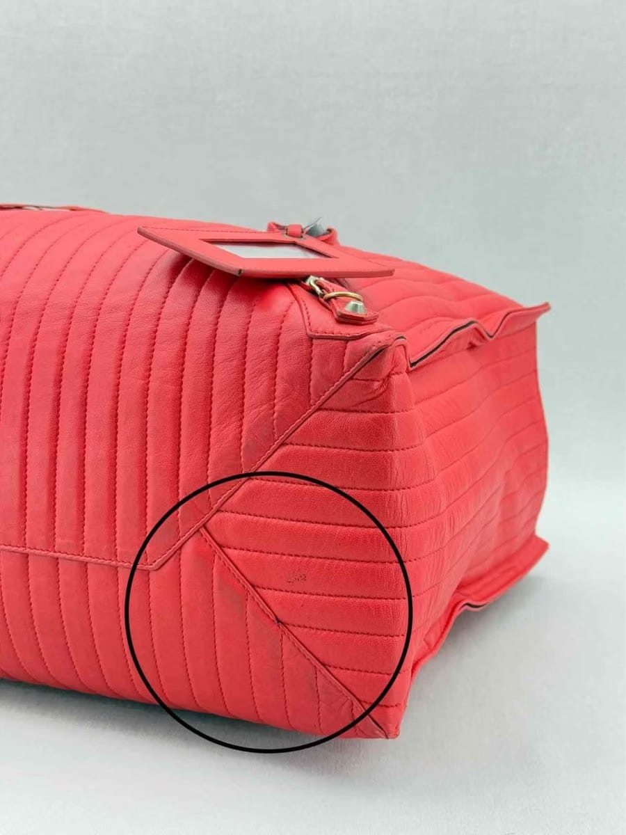 BALENCIAGA Papier A4 Red Tote Bag