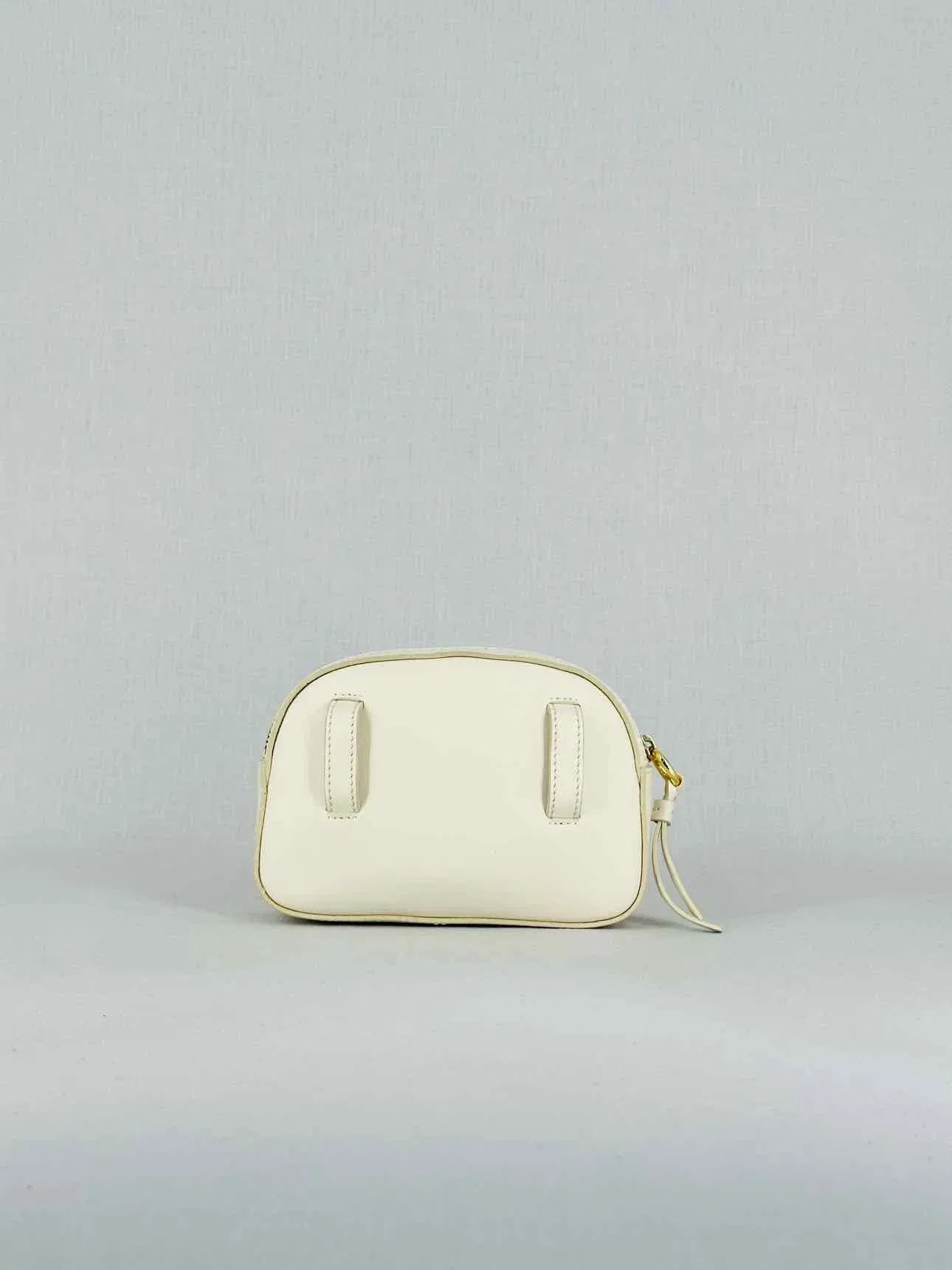 CHLOE Embroidered Horse Signature White Belt Bag