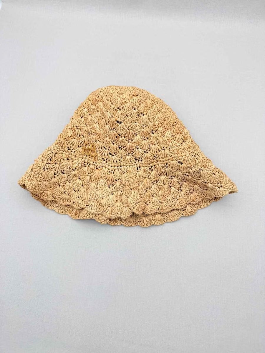 RUSLAN BAGINSKIY Beige Monogram Hat