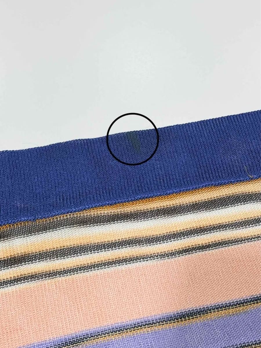 MISSONI Blue Multicolor Striped Scarf