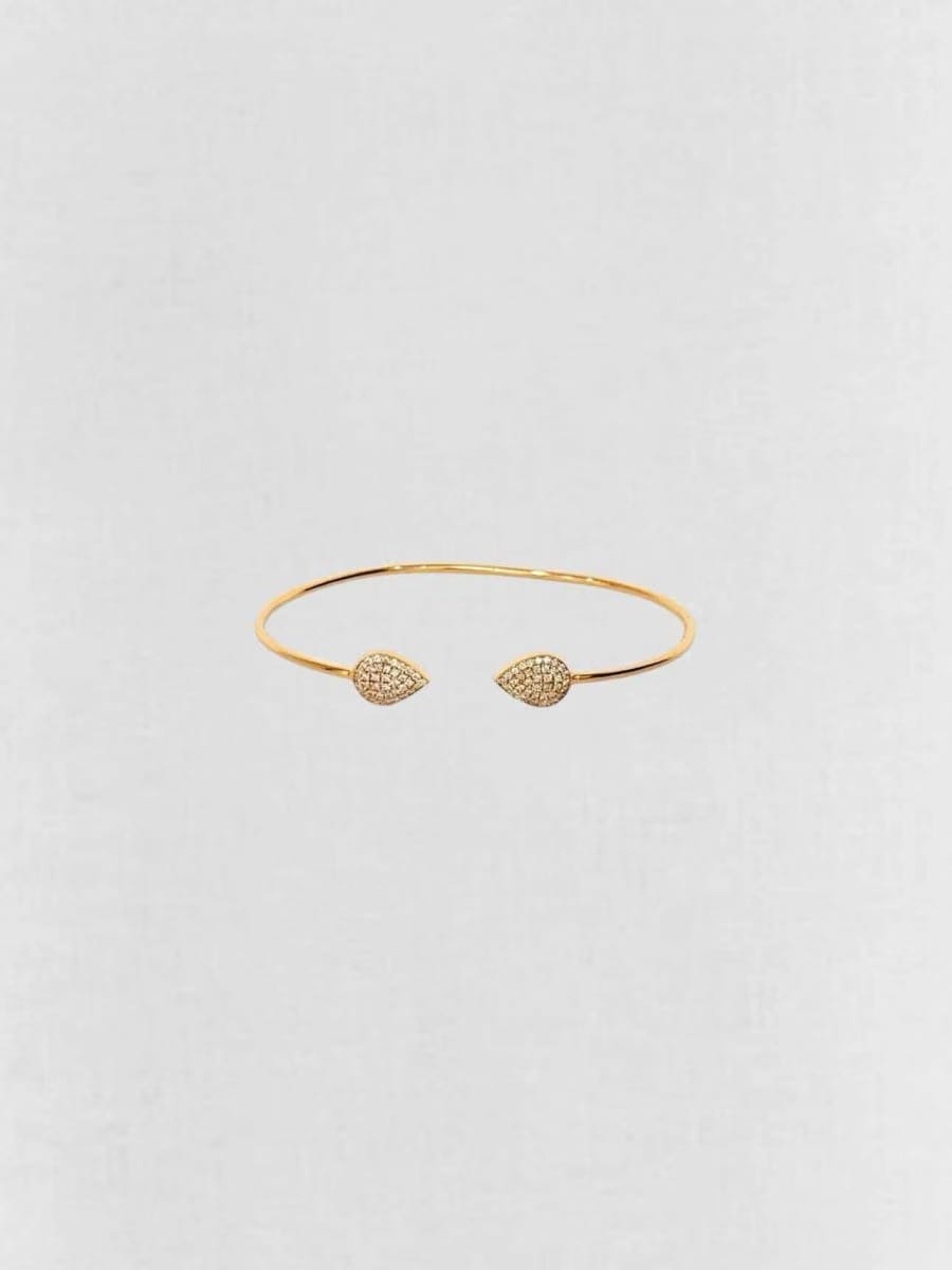 CARA micropave-set round diamonds Bangle