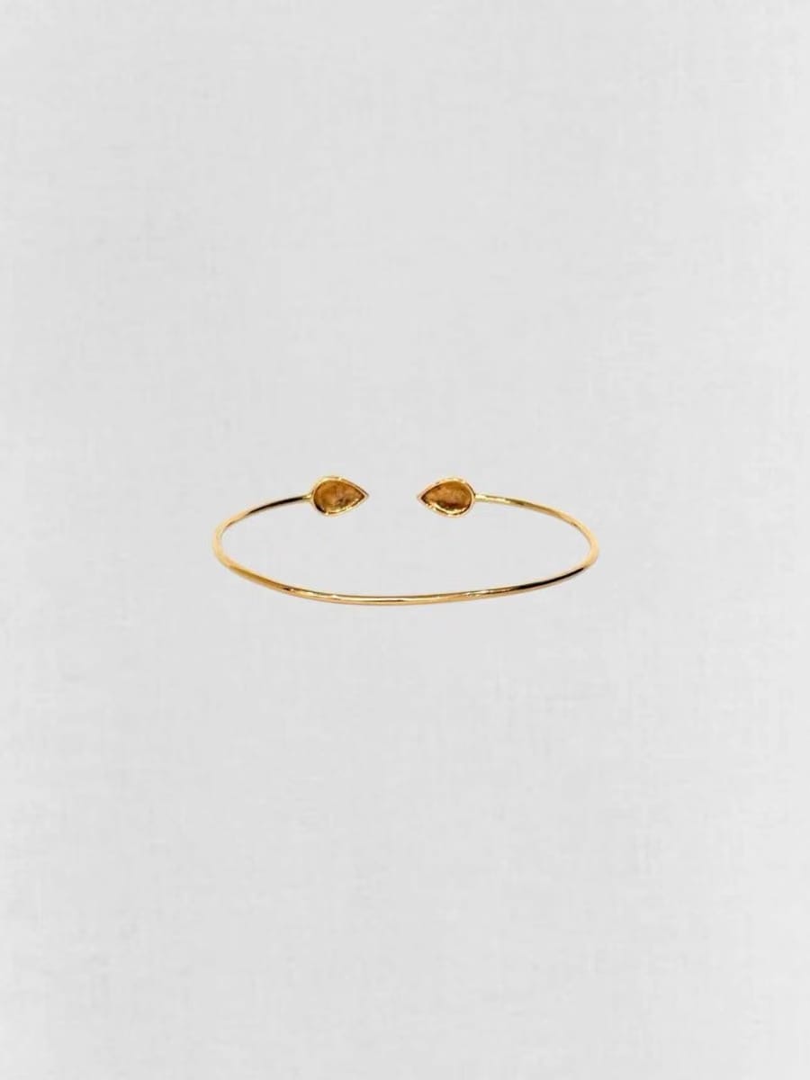 CARA micropave-set round diamonds Bangle