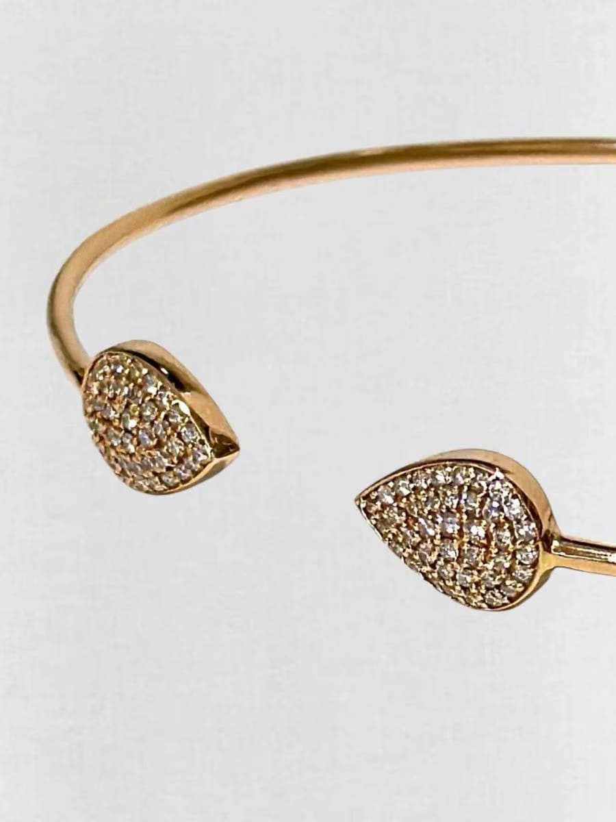 CARA micropave-set round diamonds Bangle