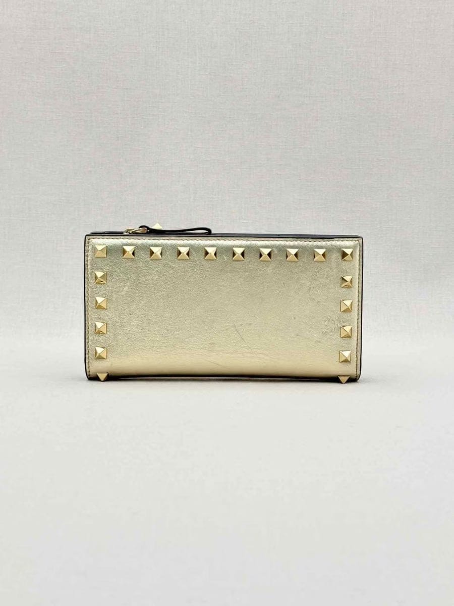 VALENTINO GARAVANI Gold Continental Wallet