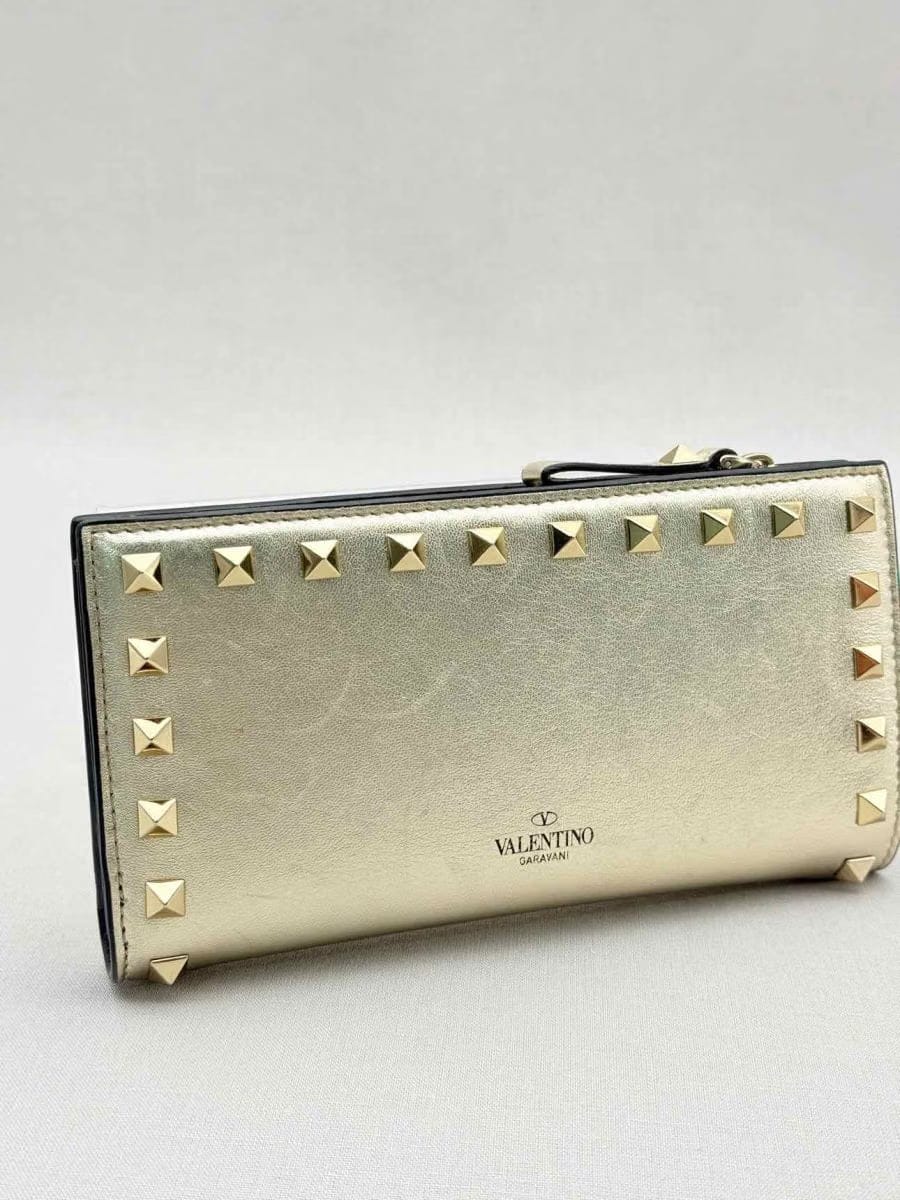 VALENTINO GARAVANI Gold Continental Wallet