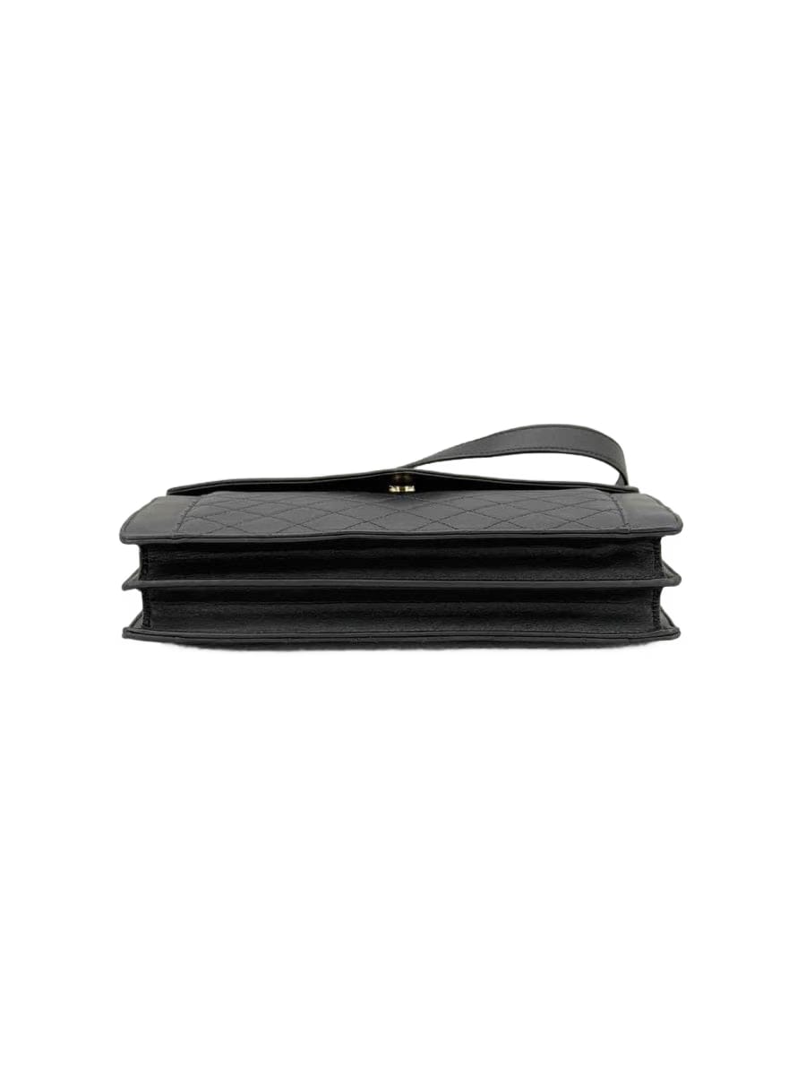 SAINT LAURENT Gaby Black Quilted Shoulder Bag