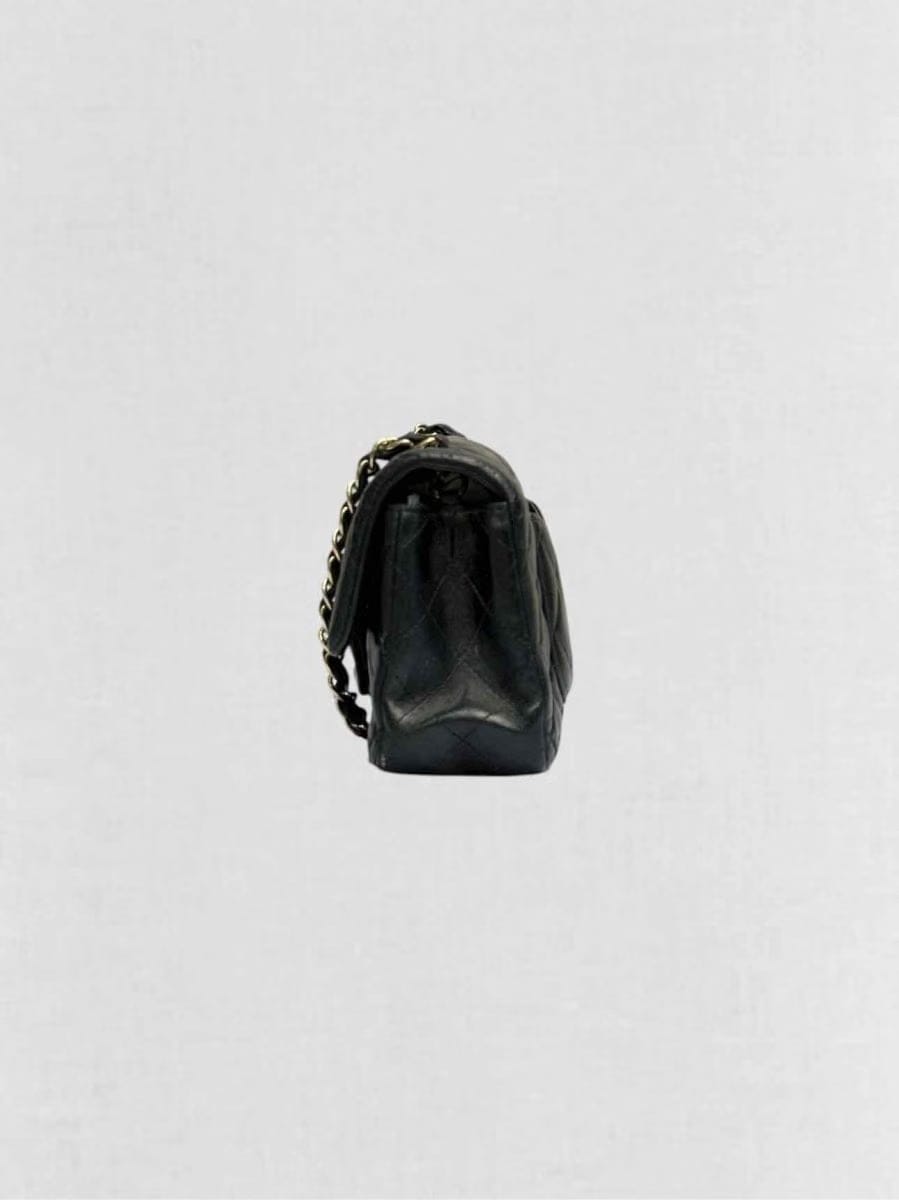 CHANEL Classic Single Flap Black Quilted Shoulder Bag