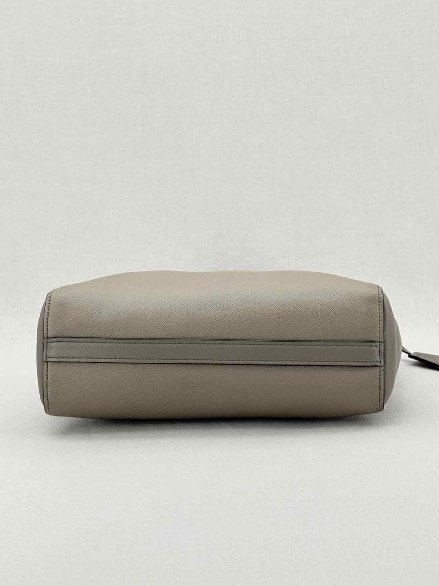 PRADA Saffiano Lux Grey Tote Bag
