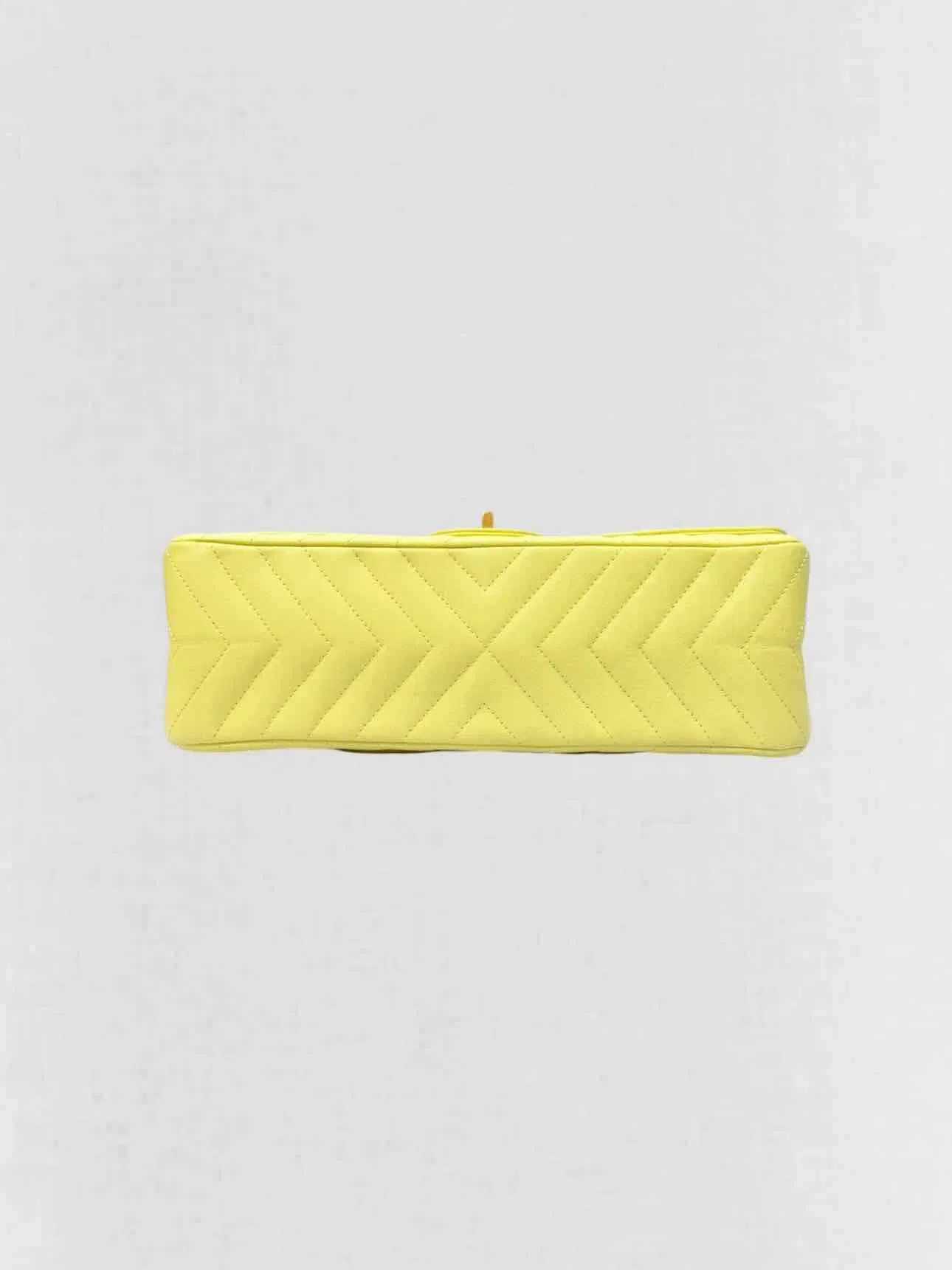 CHANEL 2.55 Reissue Yellow Chevron Shoulder Bag