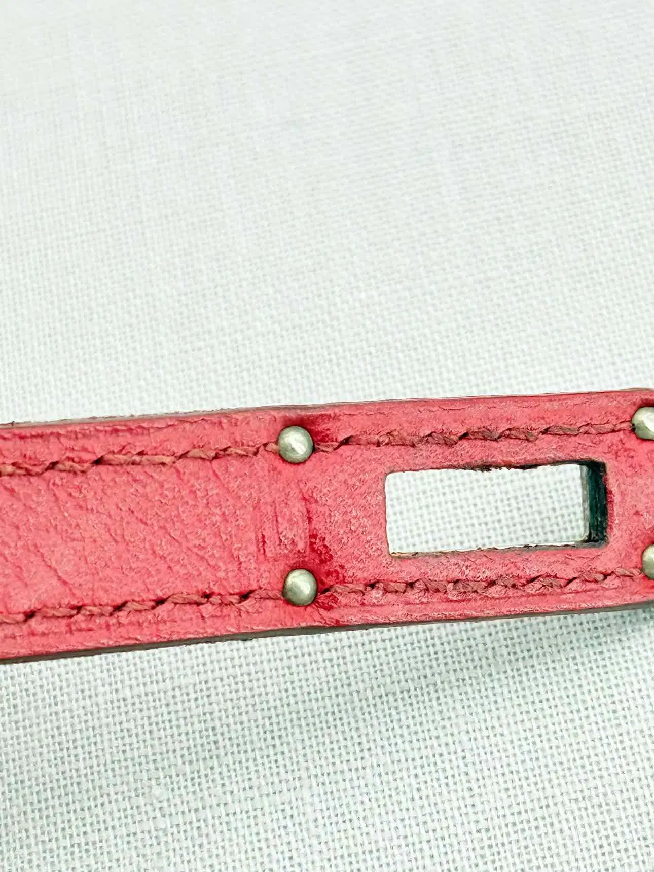 HERMES Red Continental Wallet
