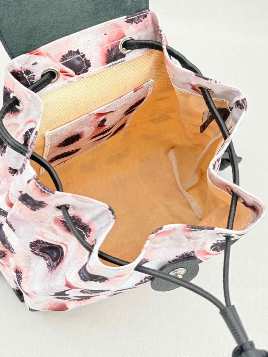 LONGCHAMP Le Pliage Pink Multicolor Floral Backpack