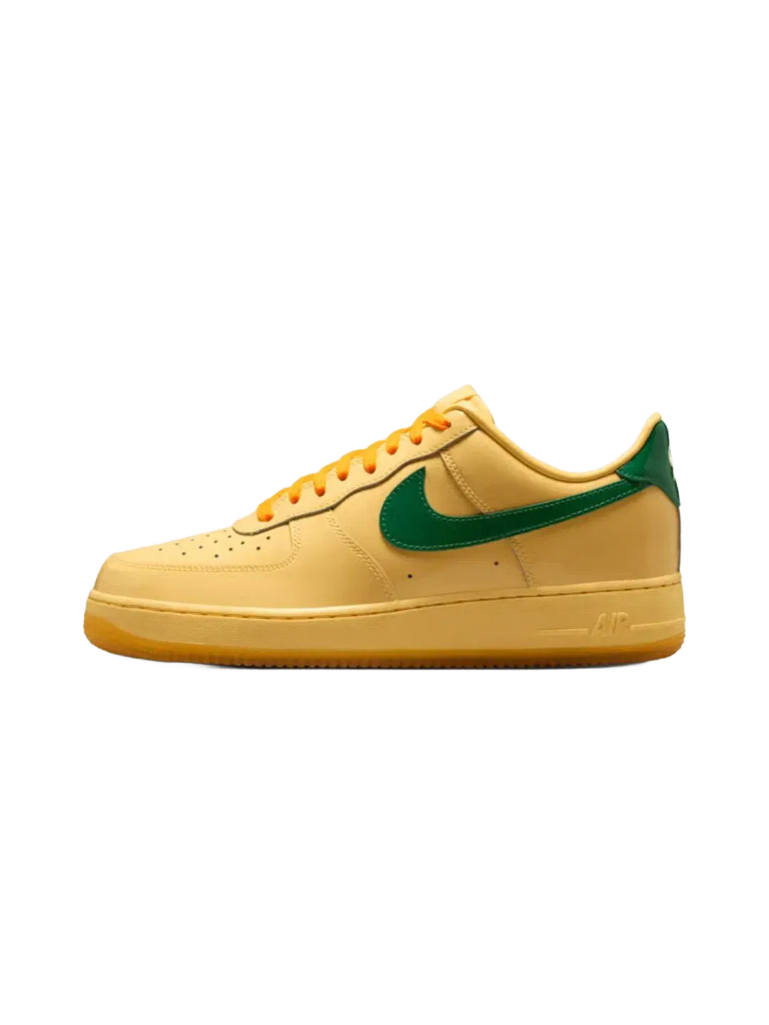 Nike Air Force 1 Low Patent Leather Topaz Gold Pine Green