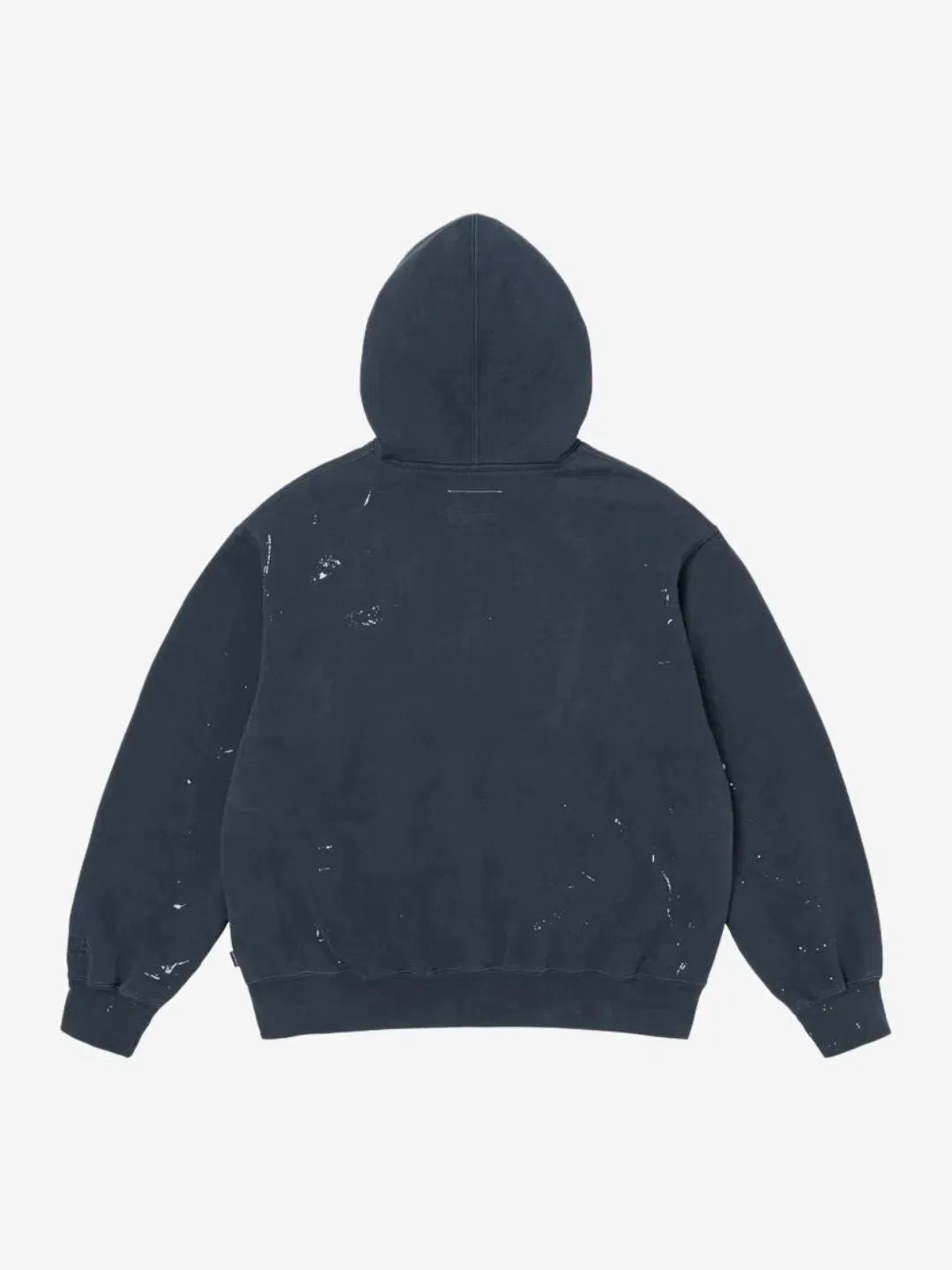 Supreme MM6 Maison Margiela Box Logo Zip Up Hooded Sweatshirt Navy Blue