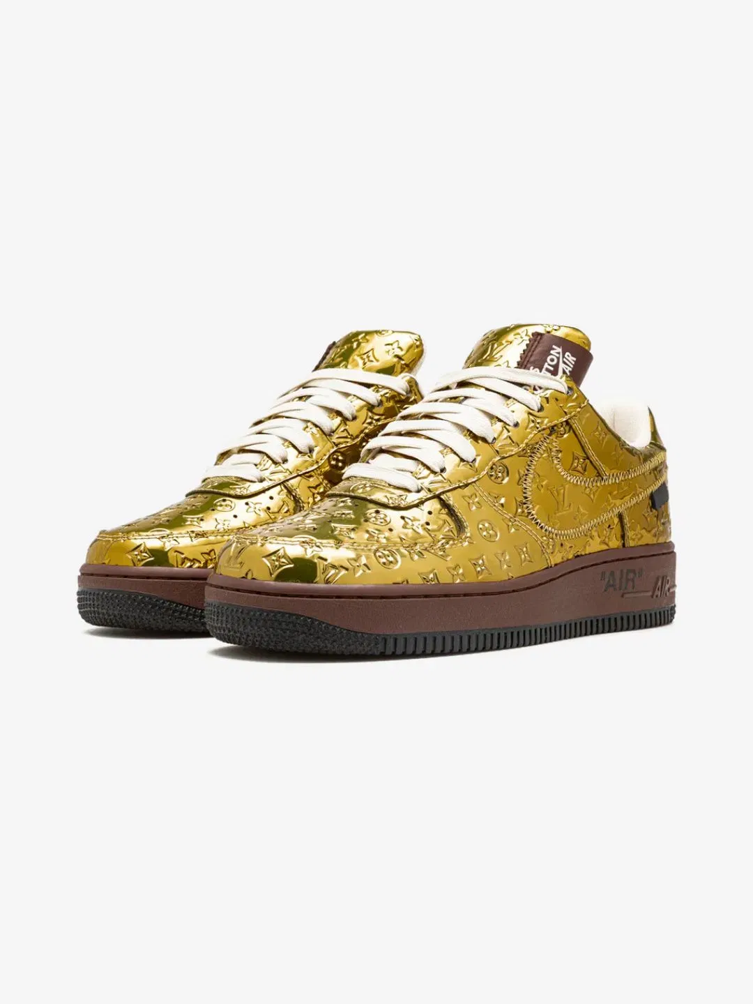 Nike Louis Vuitton Nike Air Force 1 Low By Virgil Abloh Metallic Gold