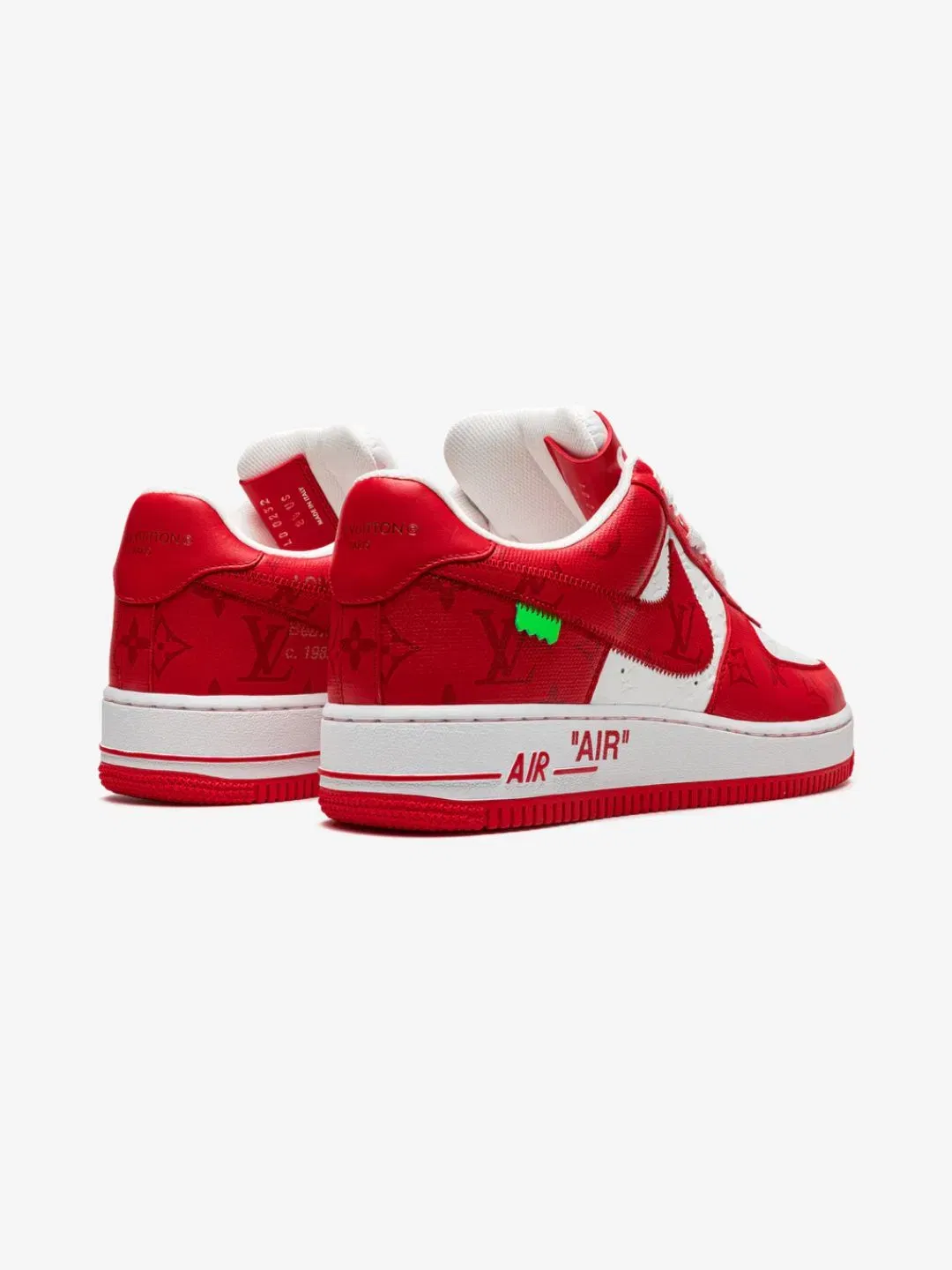 Nike Louis Vuitton Nike Air Force 1 Low By Virgil Abloh White Red