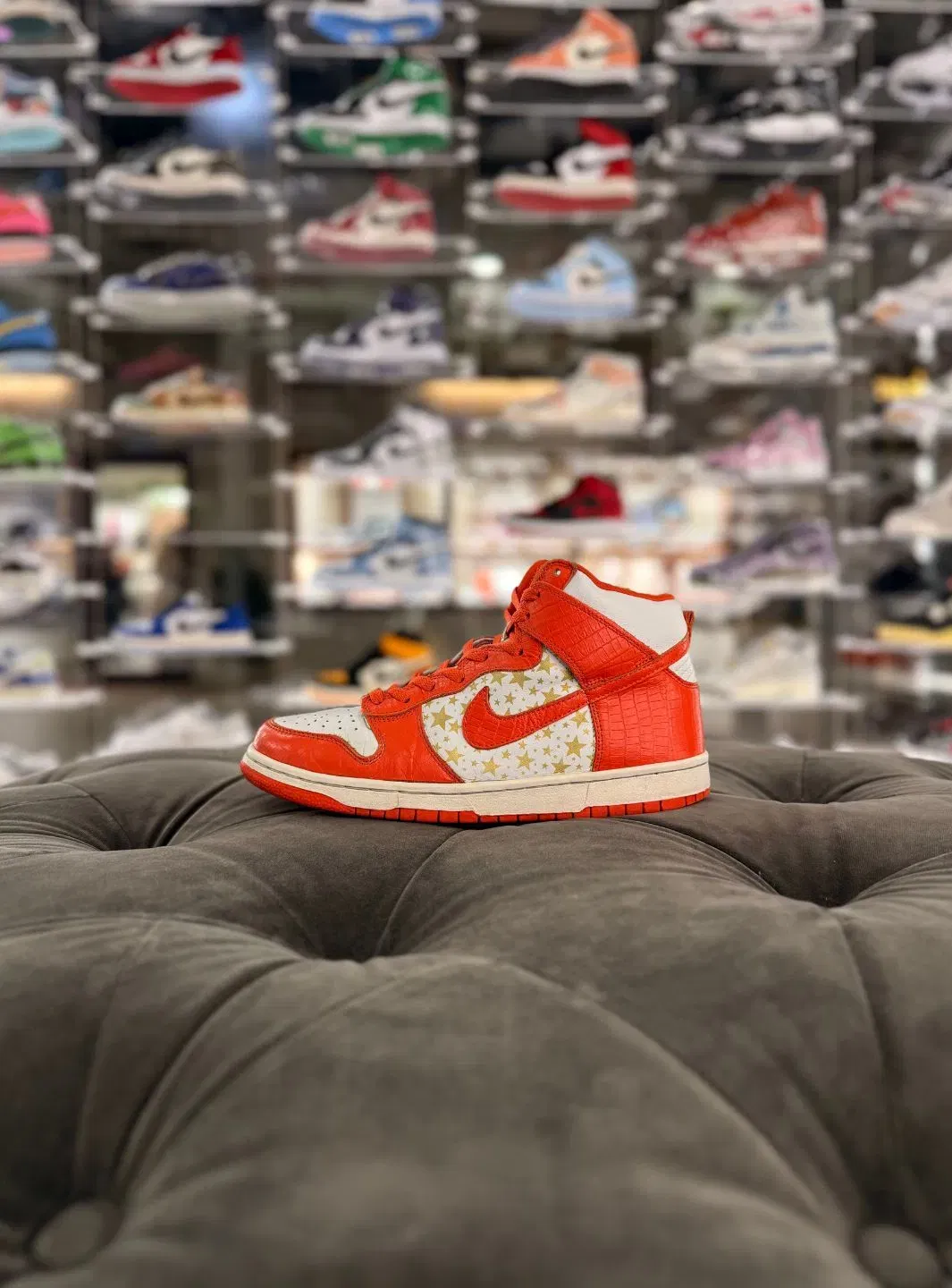 Nike Dunk High Pro SB Supreme Orange Stars - Usato 9/10
