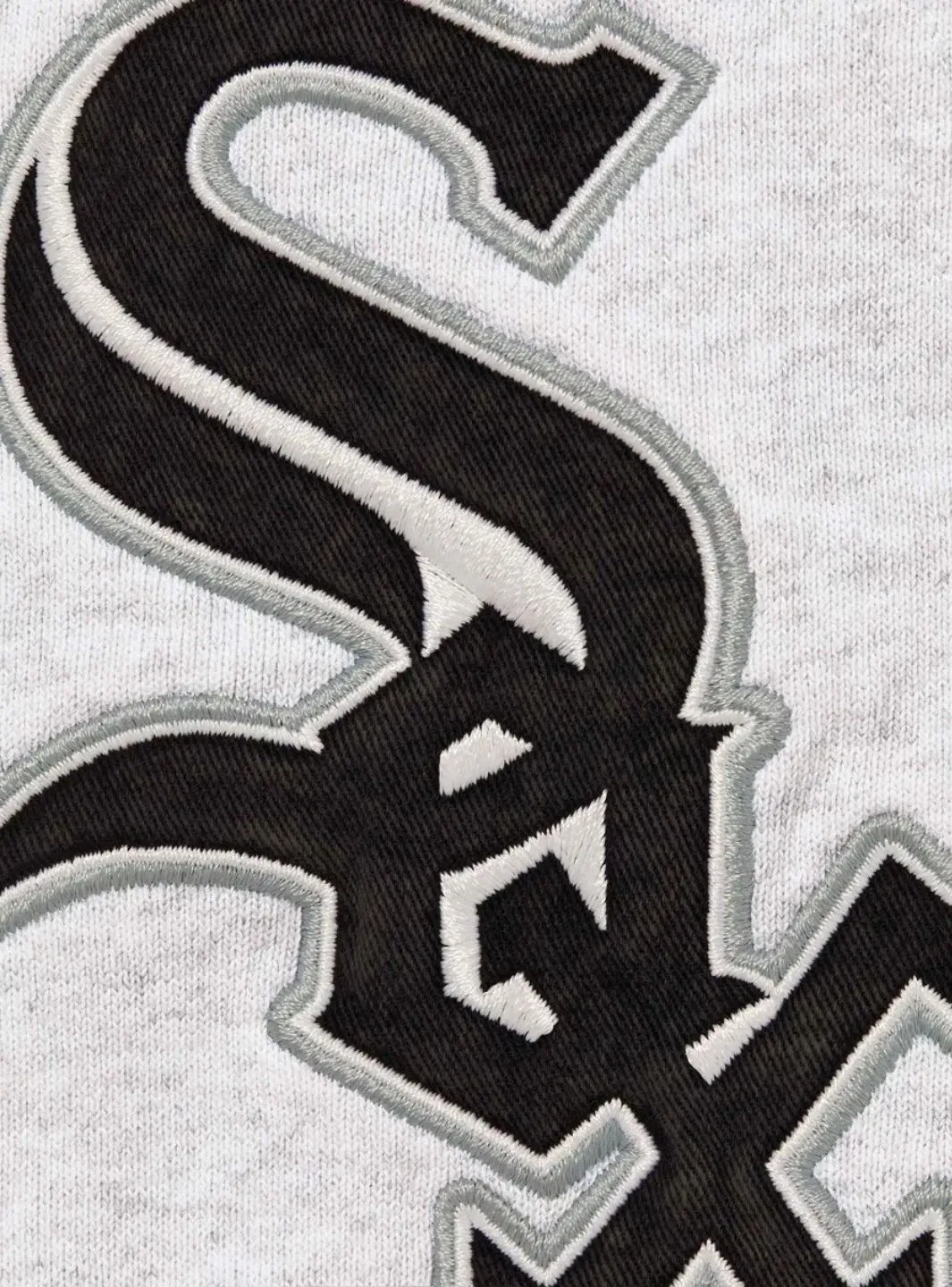 Supreme Chicago White Sox Zip Up Hooded Sweatshirt Grey