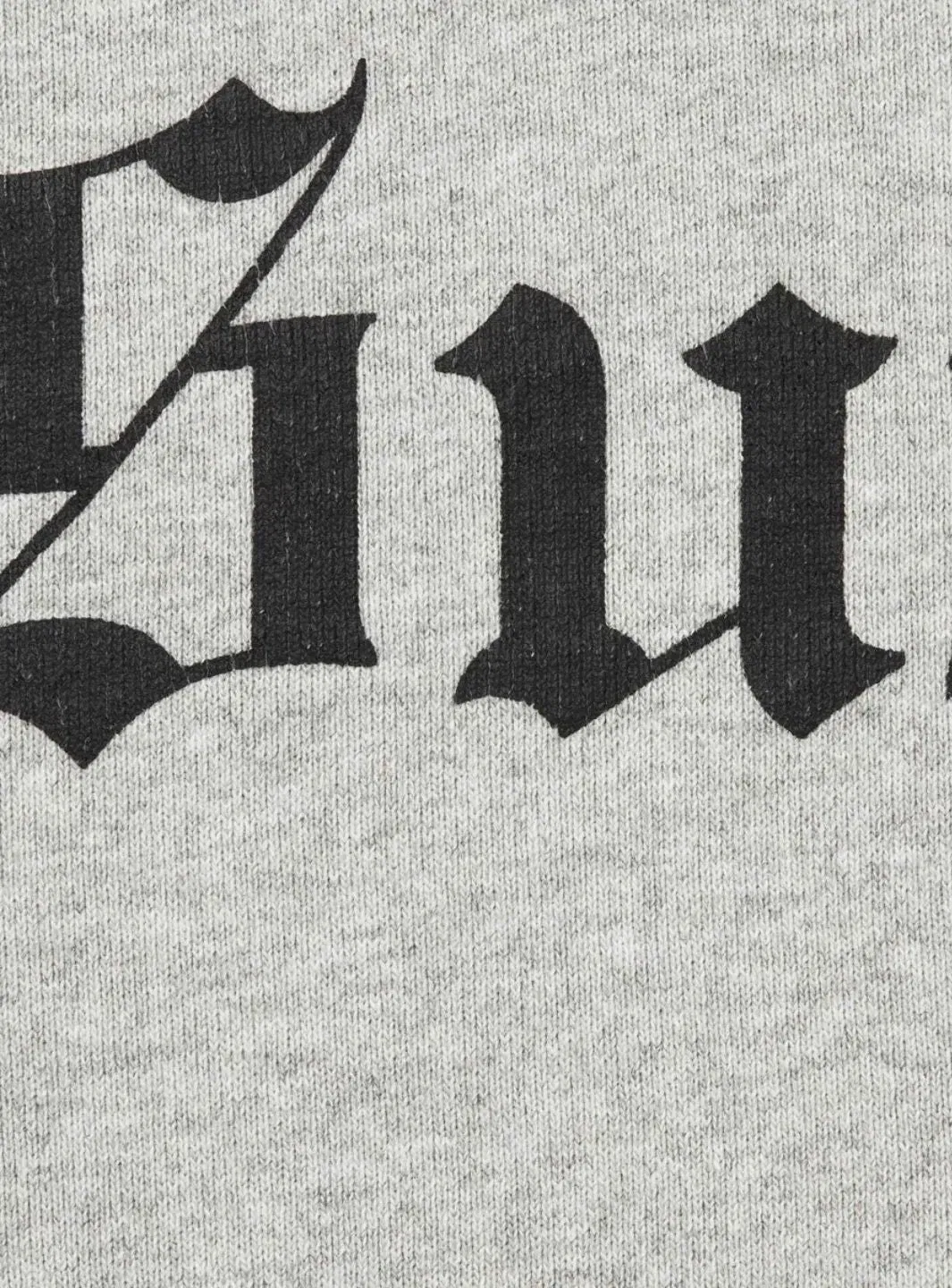 Supreme Washed Old English Hooded Sweatshirt Grey
