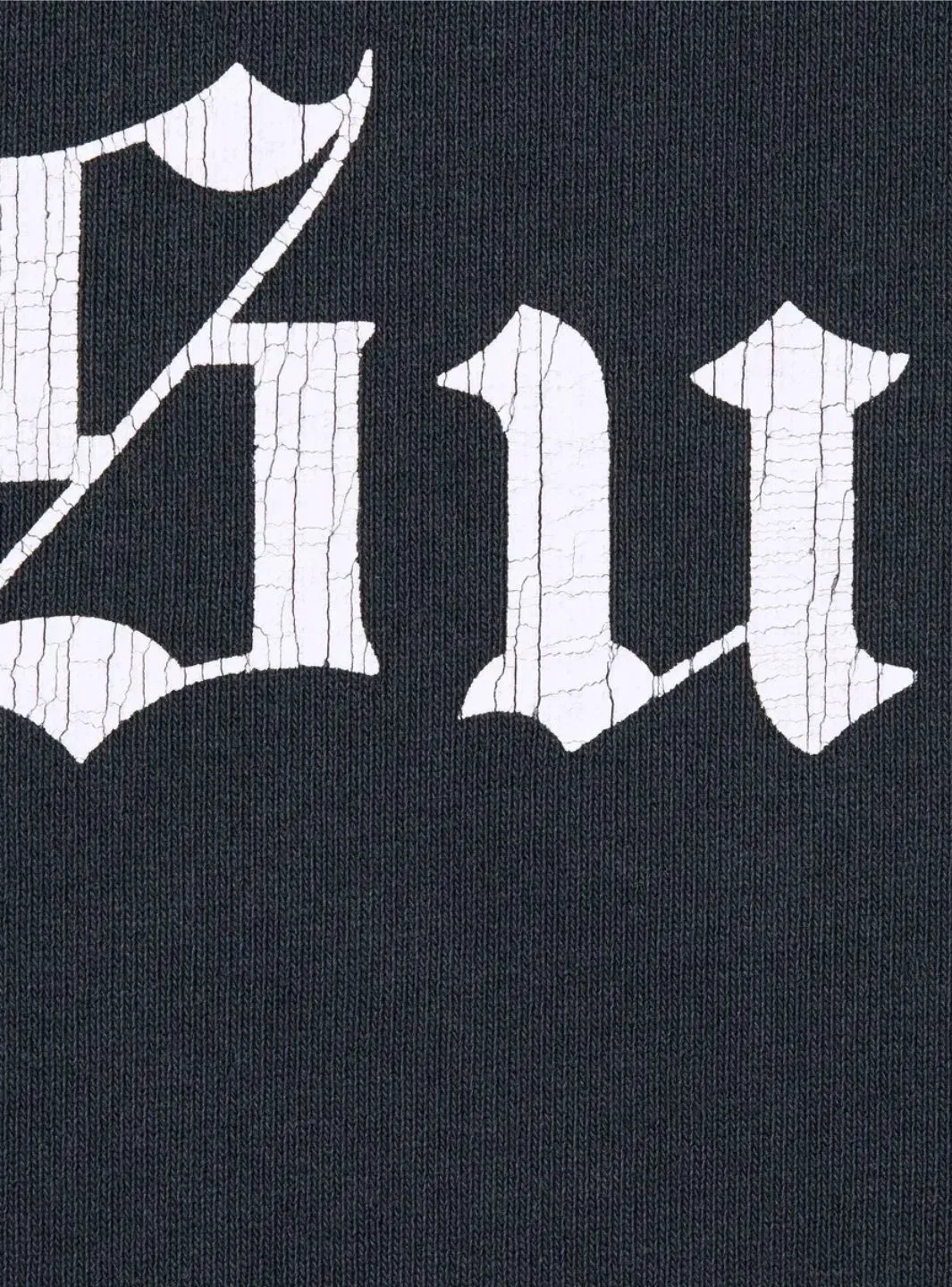Supreme Washed Old English Hooded Sweatshirt Navy
