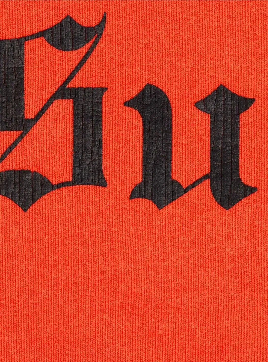 Supreme Washed Old English Hooded Sweatshirt Orange