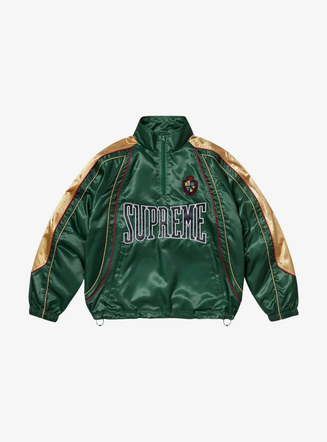 Supreme Satin Piping Pullover Green