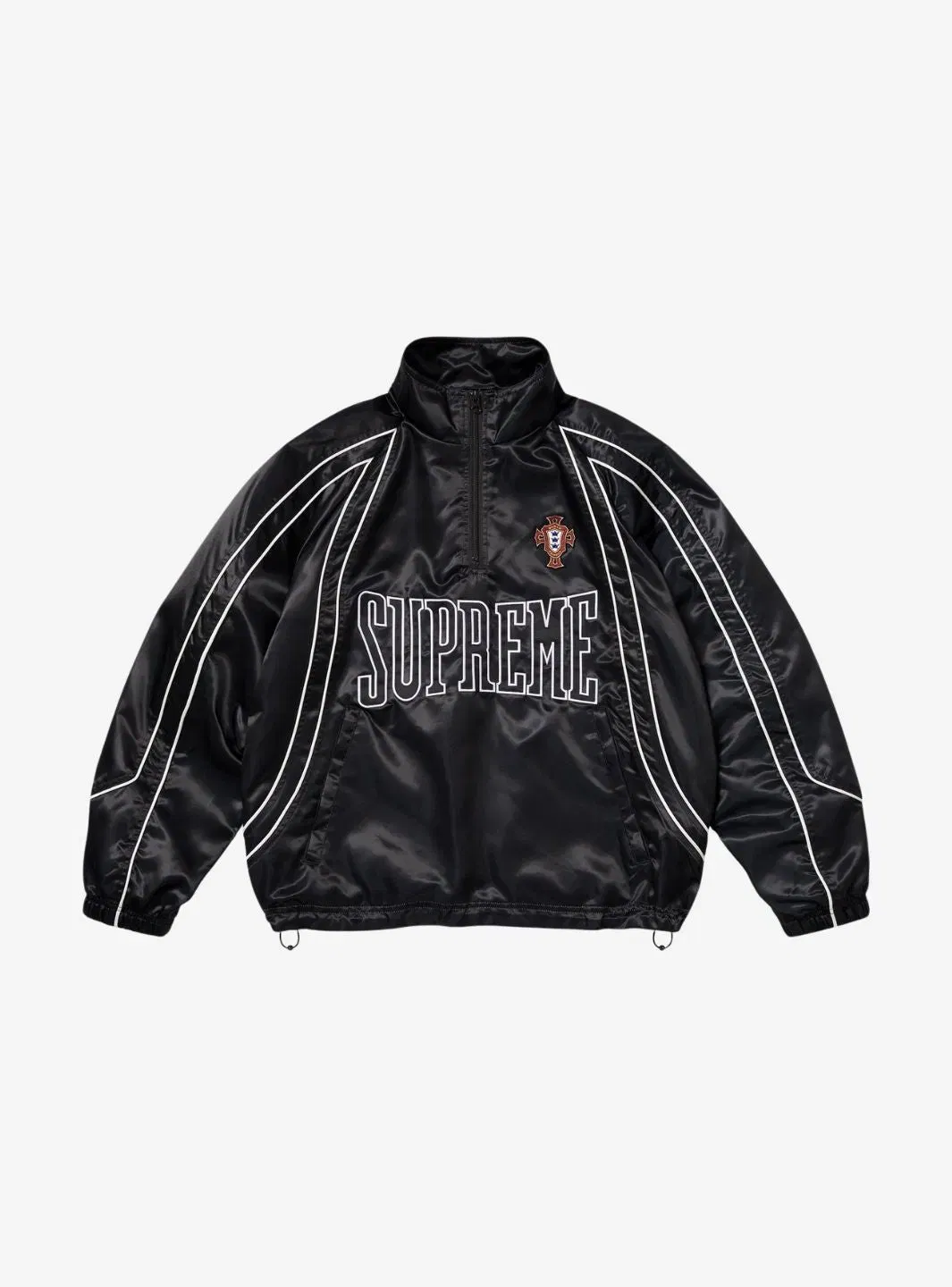 Supreme Satin Piping Pullover Black