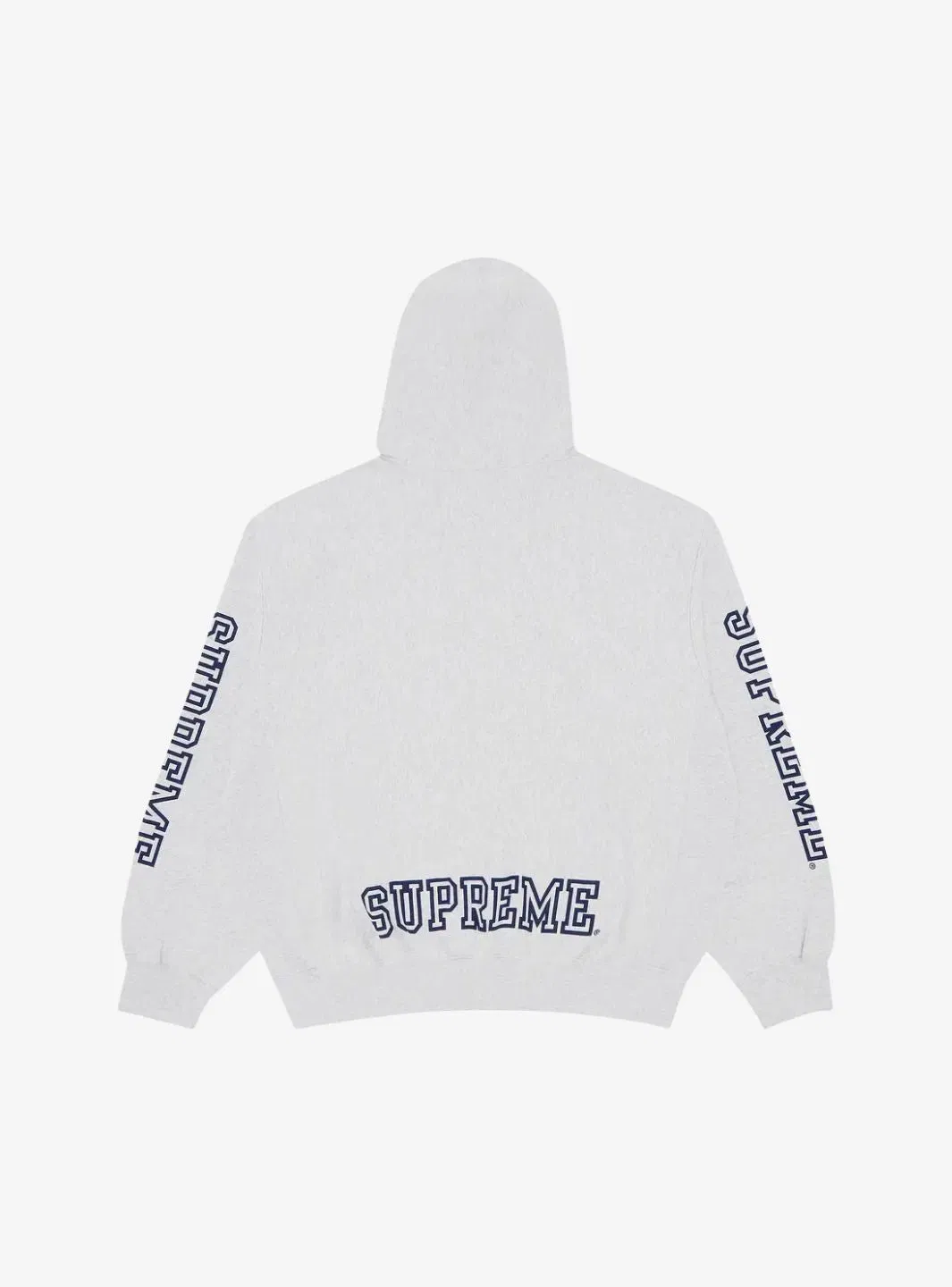 Supreme Collegiate Sleeve Hooded Sweatshirt Ash Grey
