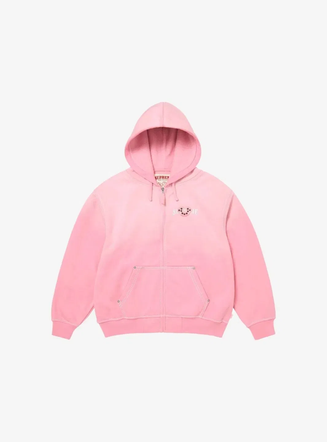 Supreme True Religion Zip Up Hooded Sweatshirt Pink (FW25)