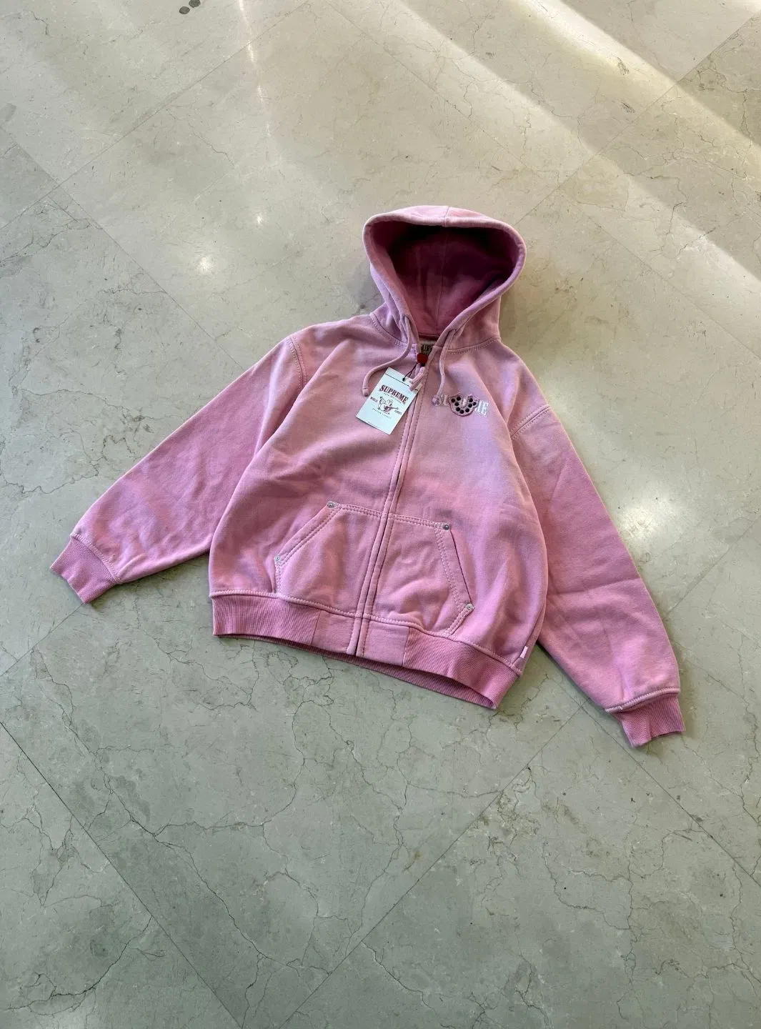 Supreme True Religion Zip Up Hooded Sweatshirt Pink (FW25)