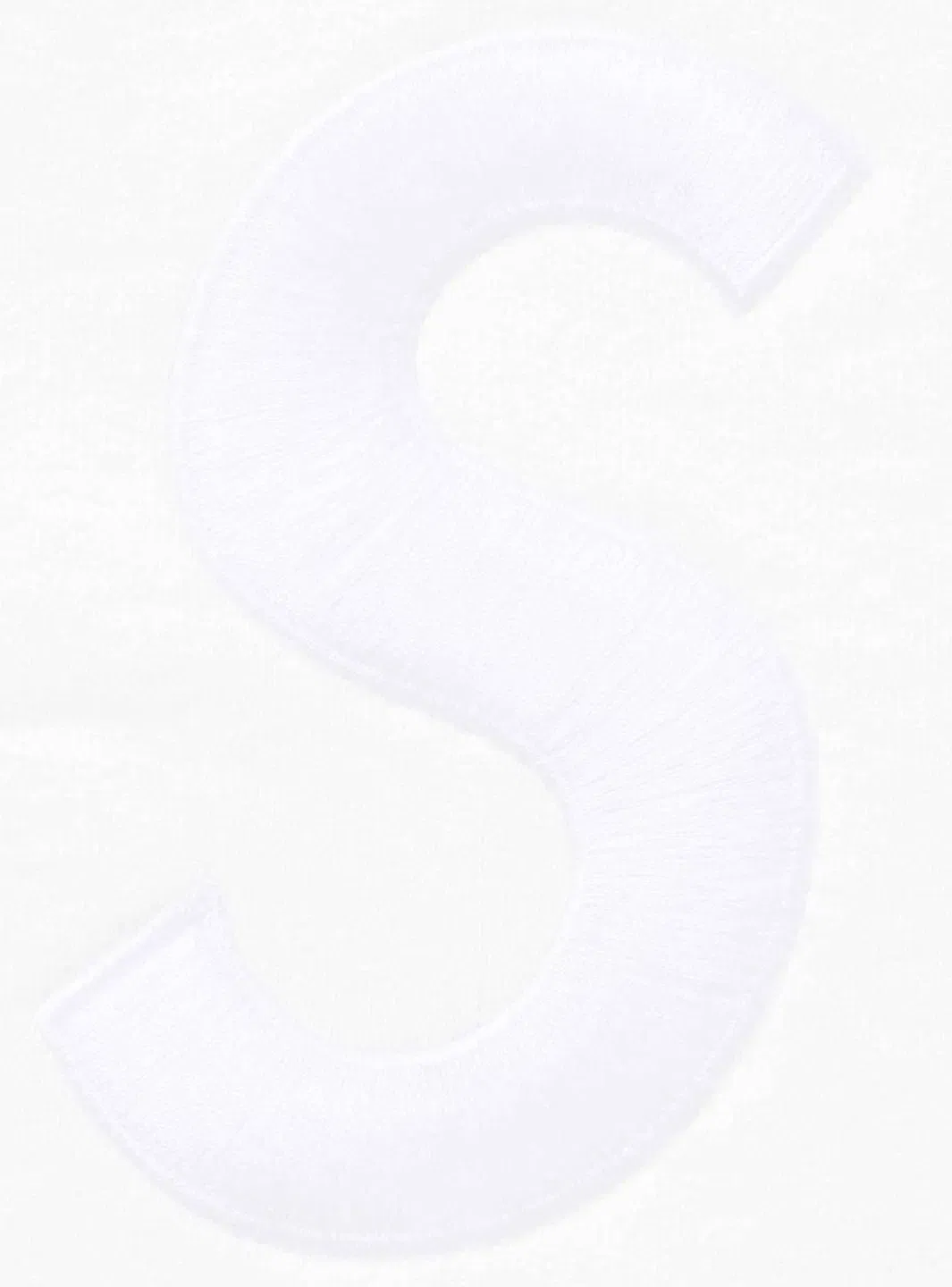 Supreme S Logo Zip Up Hooded Sweatshirt White (FW25)