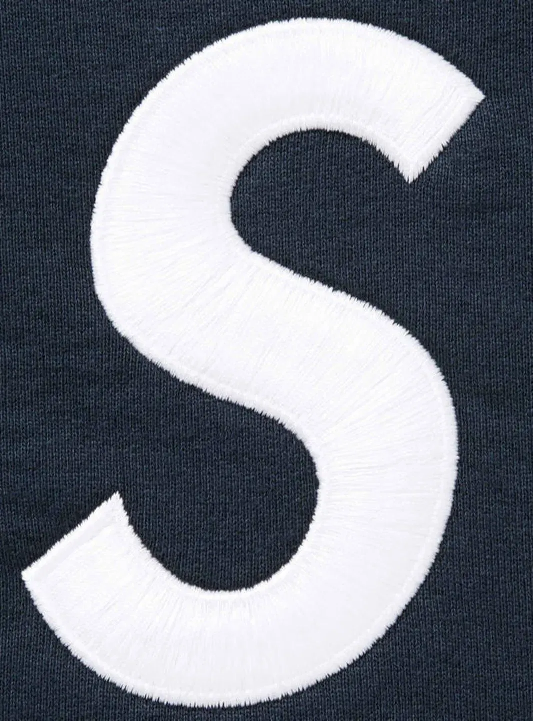 Supreme S Logo Zip Up Hooded Sweatshirt Navy (FW25)